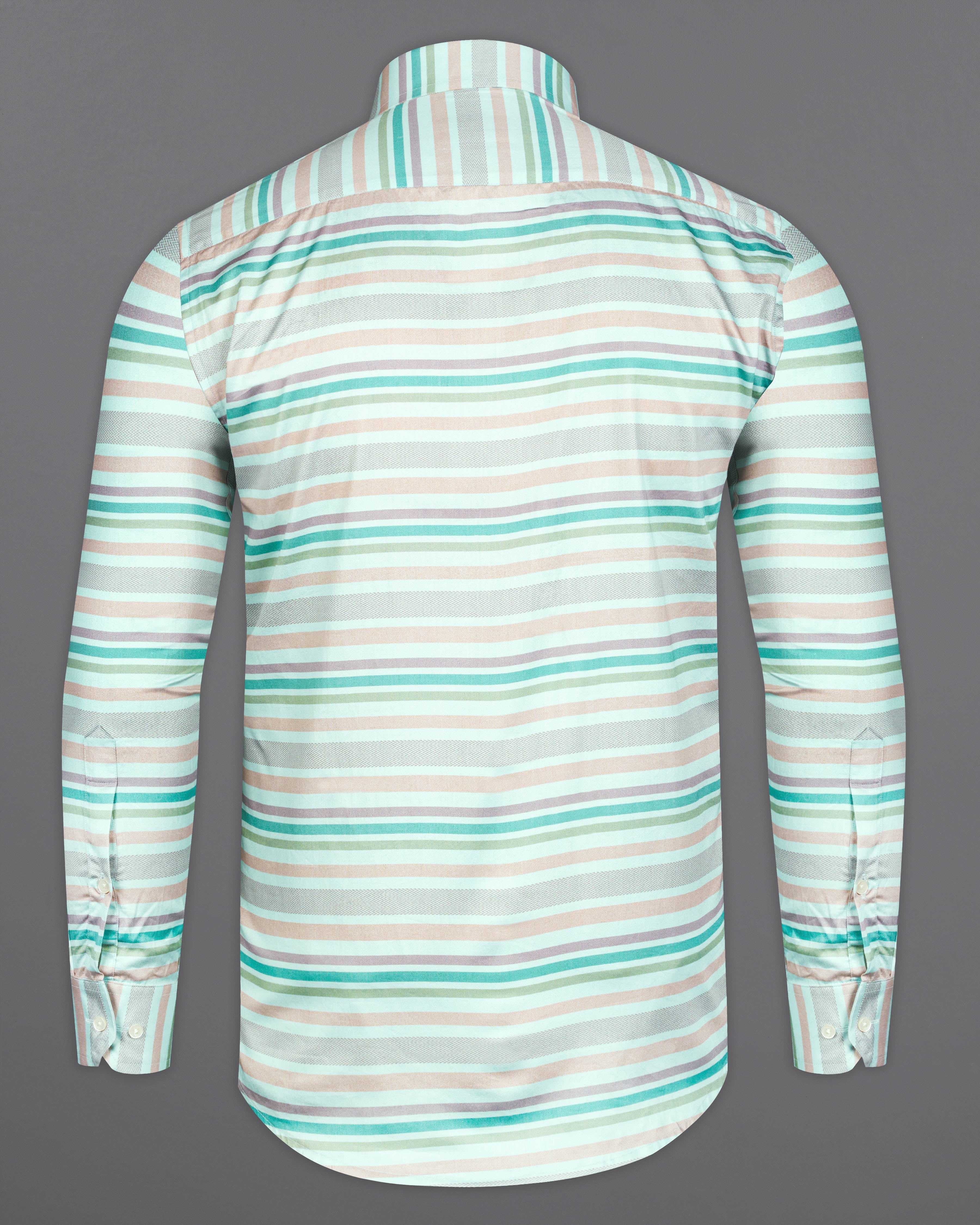 Jet Stream Green and Amulet Green Multicolour Striped Super Soft Premium Cotton Shirt 9953-38, 9953-H-38, 9953-39, 9953-H-39, 9953-40, 9953-H-40, 9953-42, 9953-H-42, 9953-44, 9953-H-44, 9953-46, 9953-H-46, 9953-48, 9953-H-48, 9953-50, 9953-H-50, 9953-52, 9953-H-52