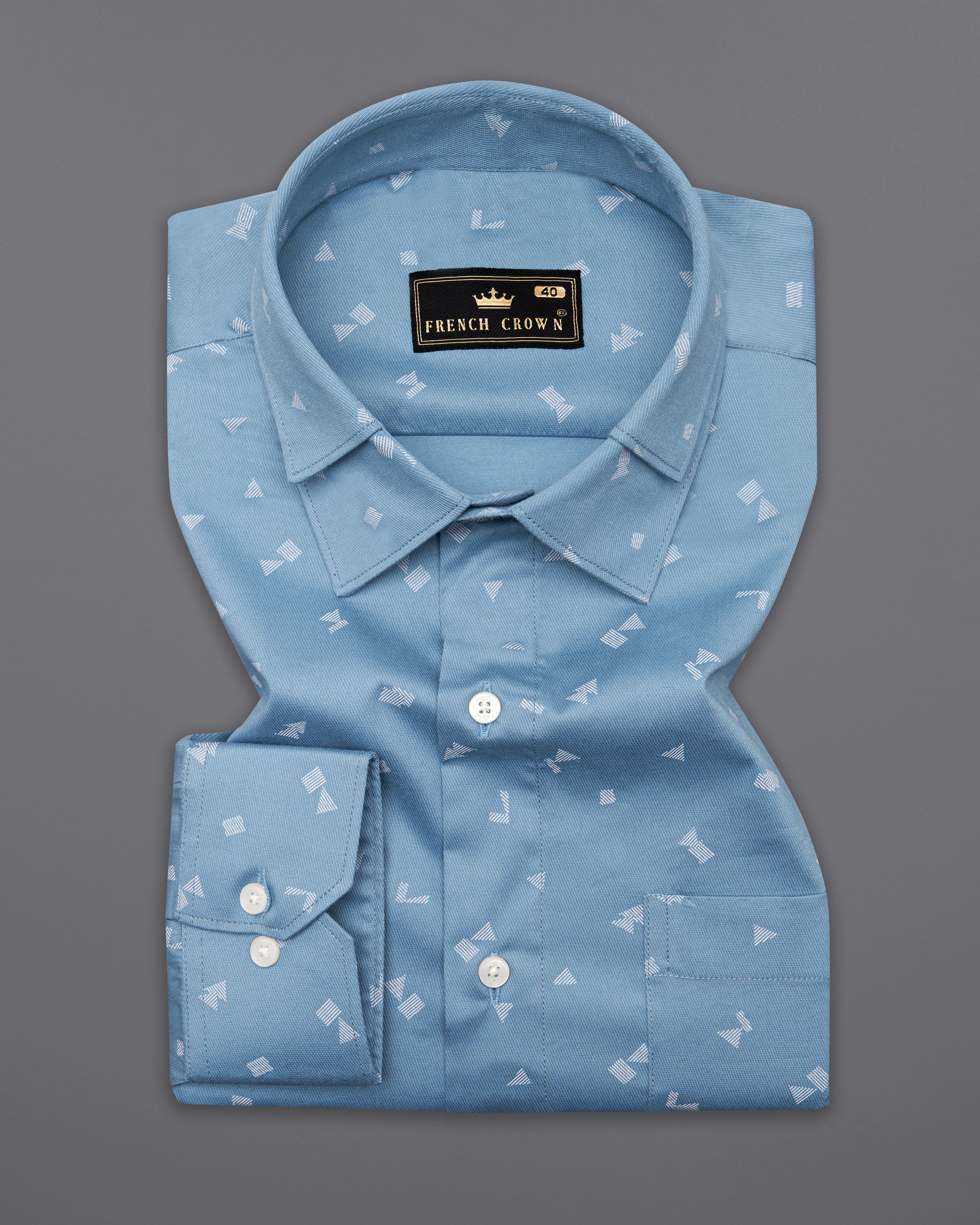 Glacier Blue Textured Twill Premium Cotton Double Collar Designer Shirt 9980-P432-38, 9980-P432-H-38, 9980-P432-39, 9980-P432-H-39, 9980-P432-40, 9980-P432-H-40, 9980-P432-42, 9980-P432-H-42, 9980-P432-44, 9980-P432-H-44, 9980-P432-46, 9980-P432-H-46, 9980-P432-48, 9980-P432-H-48, 9980-P432-50, 9980-P432-H-50, 9980-P432-52, 9980-P432-H-52	