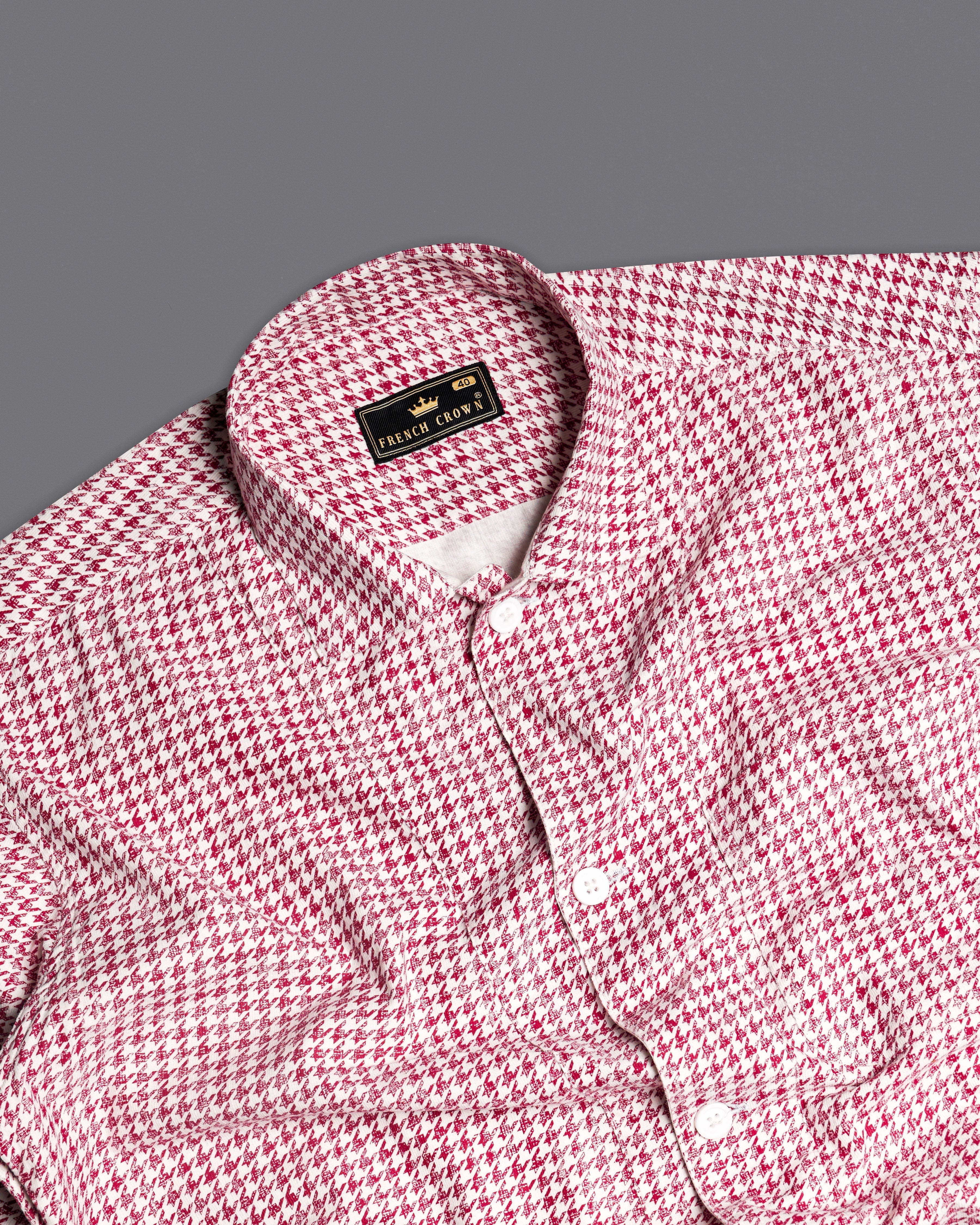 Burgundy and White Houndstooth Textured Premium Giza Cotton Overshirt/Shacket 9981-CA-LB-OS-P130-38, 9981-CA-LB-OS-P130-H-38, 9981-CA-LB-OS-P130-39, 9981-CA-LB-OS-P130-H-39, 9981-CA-LB-OS-P130-40, 9981-CA-LB-OS-P130-H-40, 9981-CA-LB-OS-P130-42, 9981-CA-LB-OS-P130-H-42, 9981-CA-LB-OS-P130-44, 9981-CA-LB-OS-P130-H-44, 9981-CA-LB-OS-P130-46, 9981-CA-LB-OS-P130-H-46, 9981-CA-LB-OS-P130-48, 9981-CA-LB-OS-P130-H-48, 9981-CA-LB-OS-P130-50, 9981-CA-LB-OS-P130-H-50, 9981-CA-LB-OS-P130-52, 9981-CA-LB-OS-P130-H-52