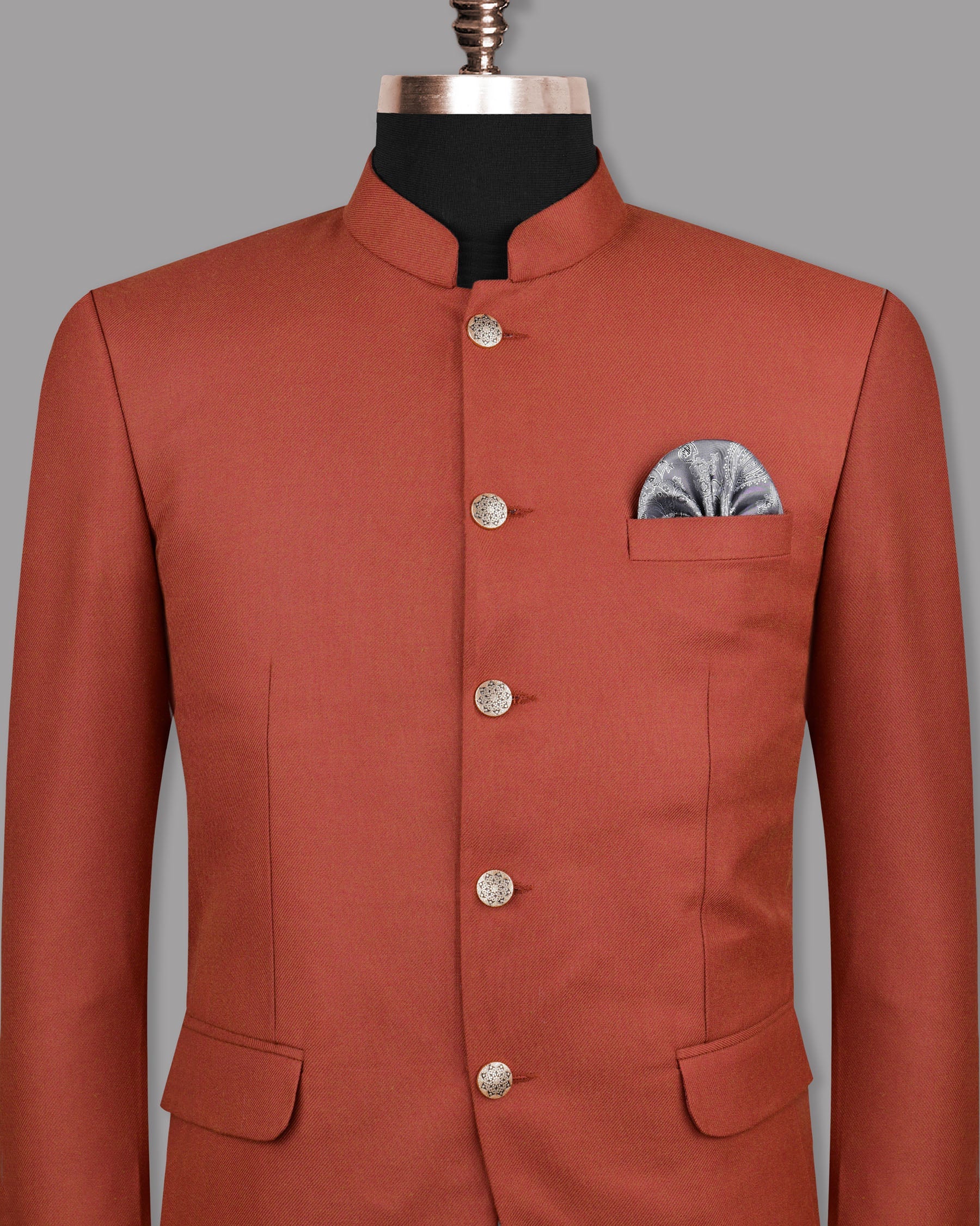 Carmine Bandhgala/Mandarin Blazer BL1096-BG-52, BL1096-BG-56, BL1096-BG-58, BL1096-BG-60, BL1096-BG-54, BL1096-BG-36, BL1096-BG-38, BL1096-BG-40, BL1096-BG-42, BL1096-BG-44, BL1096-BG-46, BL1096-BG-48, BL1096-BG-50