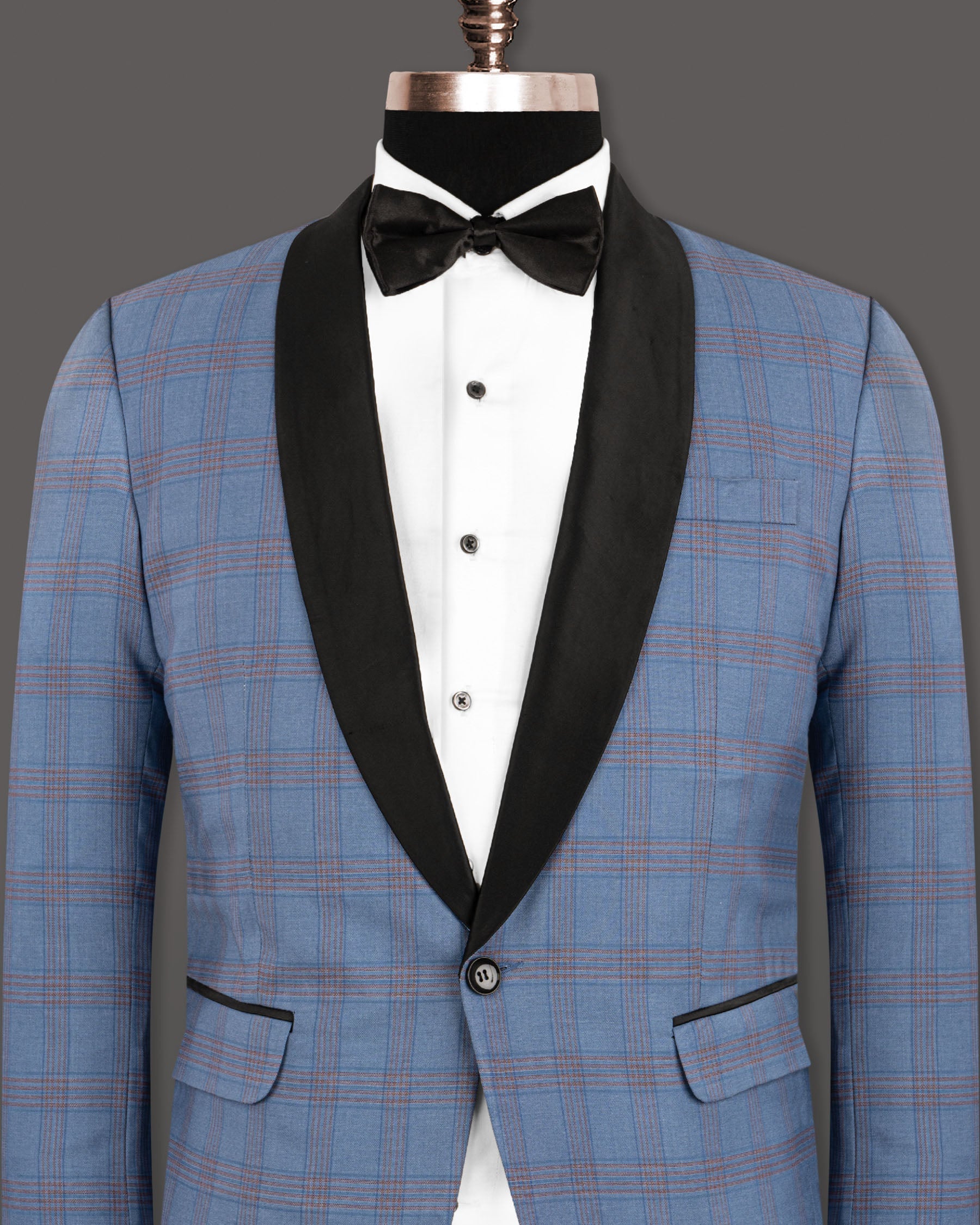 Lynch Light Blue Windowpane Woolrich Tuxedo Blazer BL1219-BKL-36, BL1219-BKL-38, BL1219-BKL-40, BL1219-BKL-42, BL1219-BKL-44, BL1219-BKL-46, BL1219-BKL-48, BL1219-BKL-50, BL1219-BKL-52, BL1219-BKL-54, BL1219-BKL-56, BL1219-BKL-58, BL1219-BKL-60