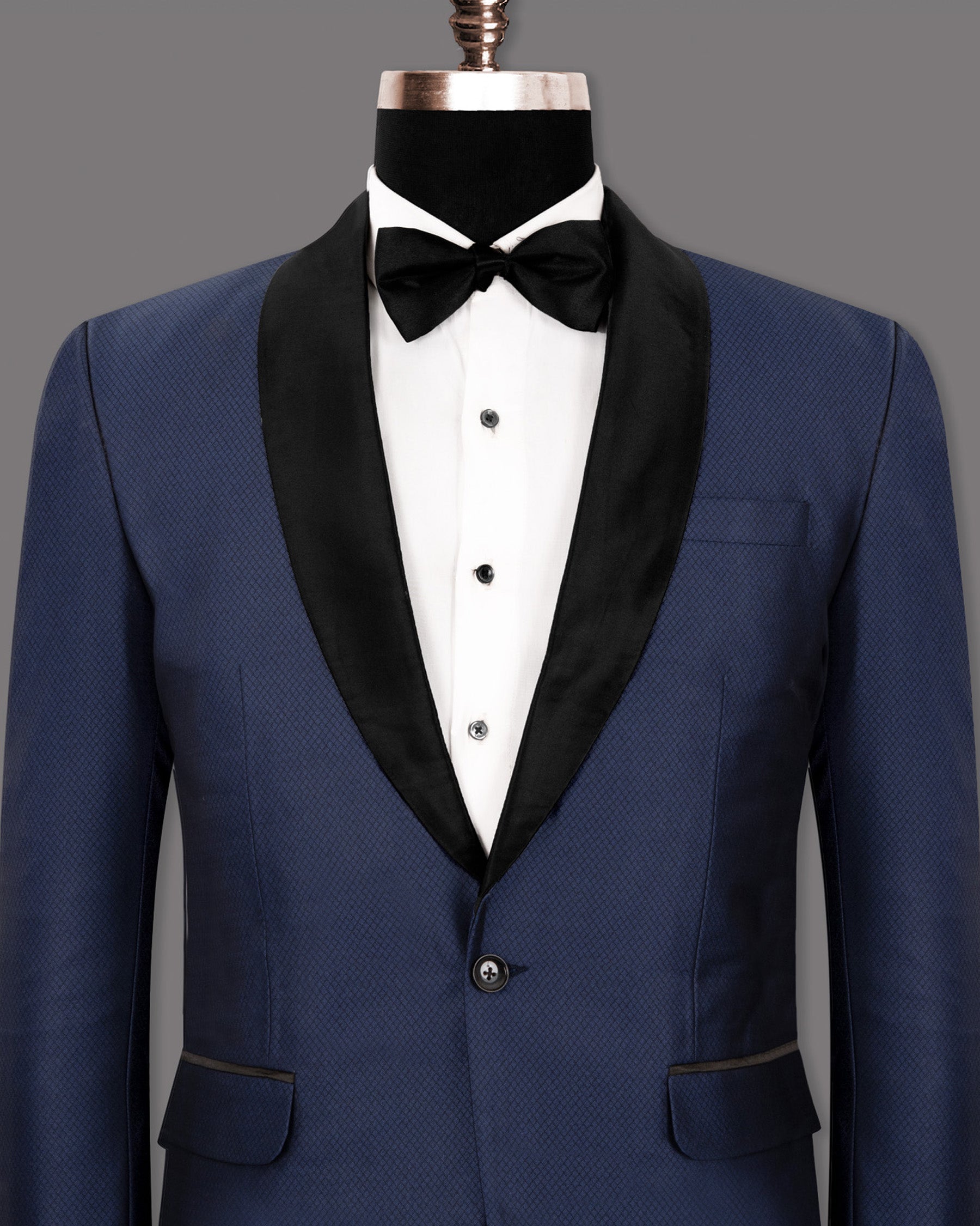 Port Gore Blue Subtle Textured Woolrich Tuxedo Blazer BL1273-BKL-42, BL1273-BKL-54, BL1273-BKL-56, BL1273-BKL-58, BL1273-BKL-36, BL1273-BKL-38, BL1273-BKL-40, BL1273-BKL-44, BL1273-BKL-46, BL1273-BKL-48, BL1273-BKL-50, BL1273-BKL-52, BL1273-BKL-60