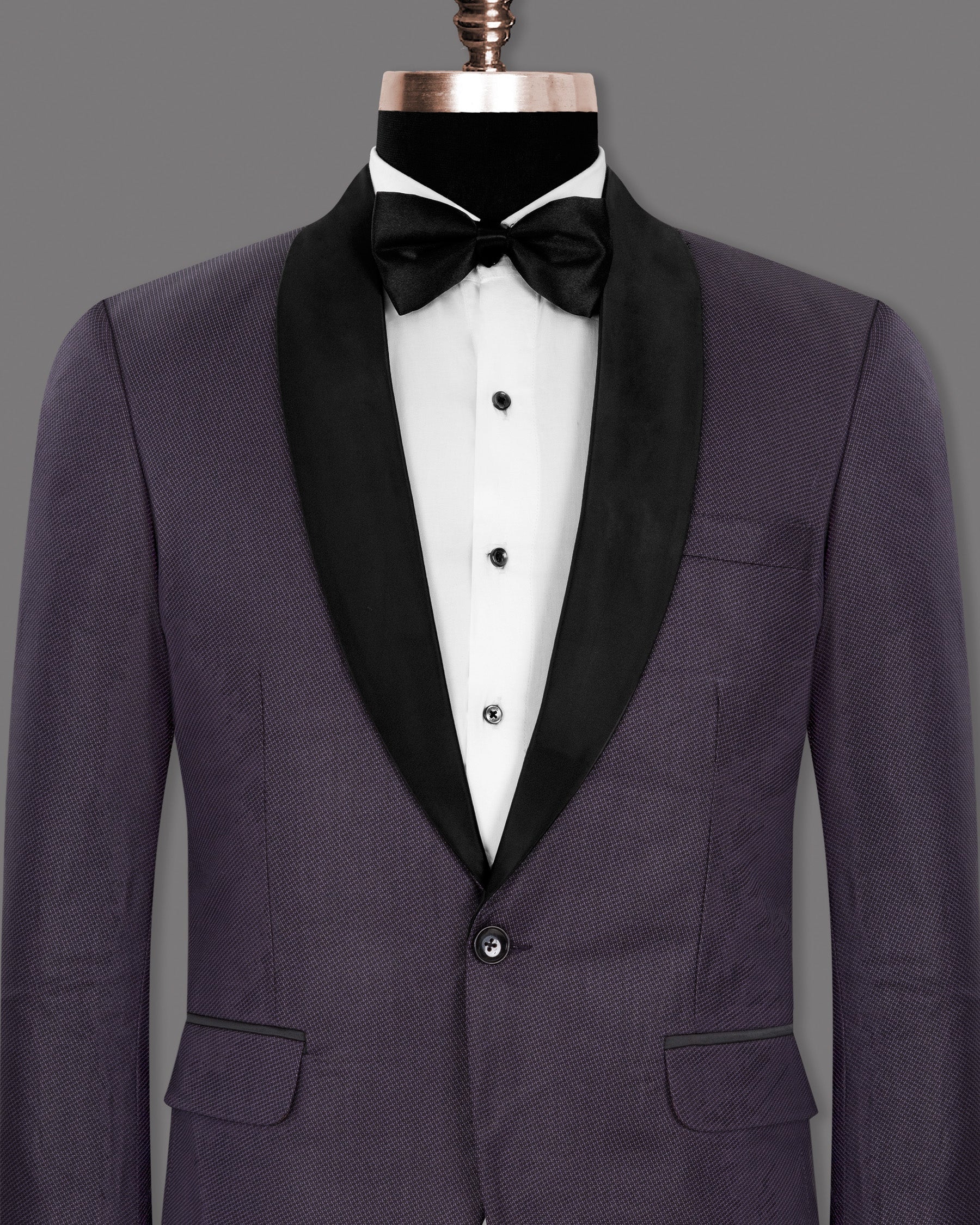 Martinique Violet Subtle Checked Woolrich Tuxedo Blazer BL1274-BKL-36, BL1274-BKL-38, BL1274-BKL-40, BL1274-BKL-42, BL1274-BKL-44, BL1274-BKL-46, BL1274-BKL-48, BL1274-BKL-50, BL1274-BKL-52, BL1274-BKL-54, BL1274-BKL-56, BL1274-BKL-58, BL1274-BKL-60