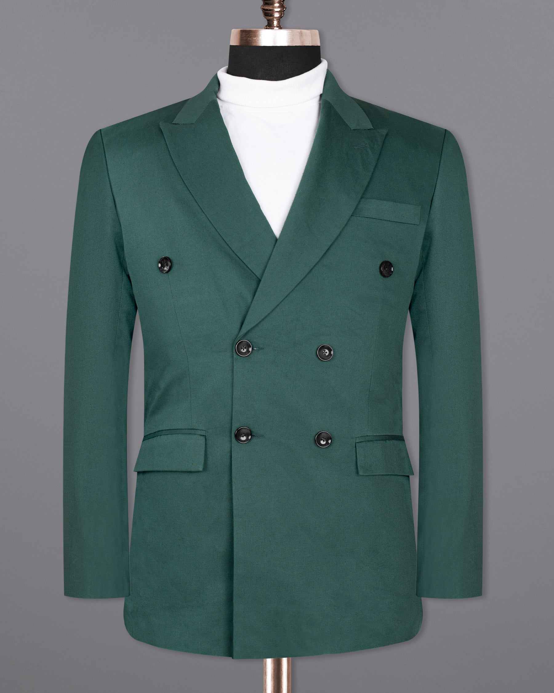 Te Papa Green Double Breasted Premium Cotton Blazer BL1327-DB-36, BL1327-DB-38, BL1327-DB-40, BL1327-DB-42, BL1327-DB-44, BL1327-DB-46, BL1327-DB-48, BL1327-DB-50, BL1327-DB-52, BL1327-DB-54, BL1327-DB-56, BL1327-DB-58, BL1327-DB-60