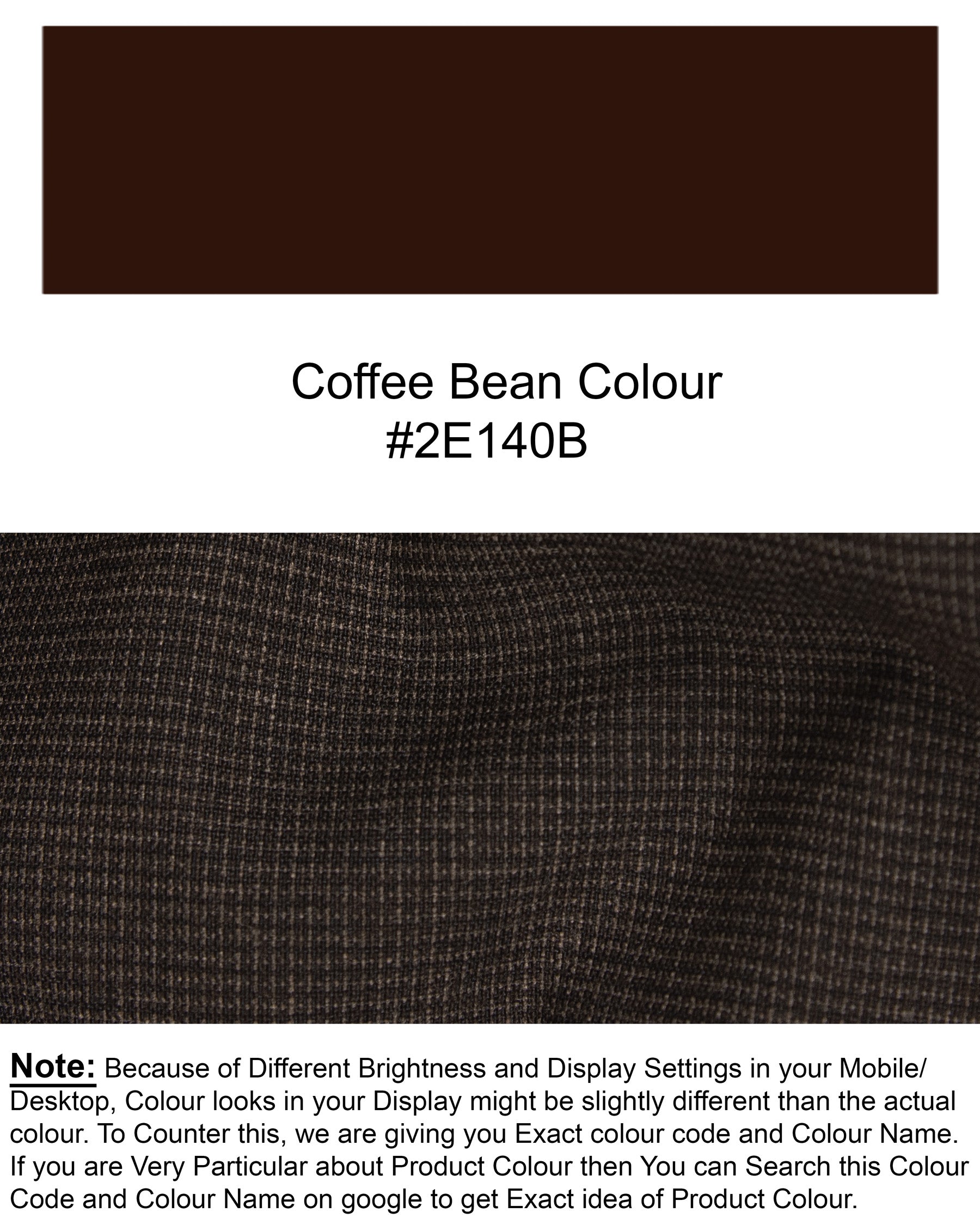 Coffee Bean Brown Double Breasted Premium Cotton Blazer BL1328-DB-36, BL1328-DB-38, BL1328-DB-40, BL1328-DB-42, BL1328-DB-44, BL1328-DB-46, BL1328-DB-48, BL1328-DB-50, BL1328-DB-52, BL1328-DB-54, BL1328-DB-56, BL1328-DB-58, BL1328-DB-60