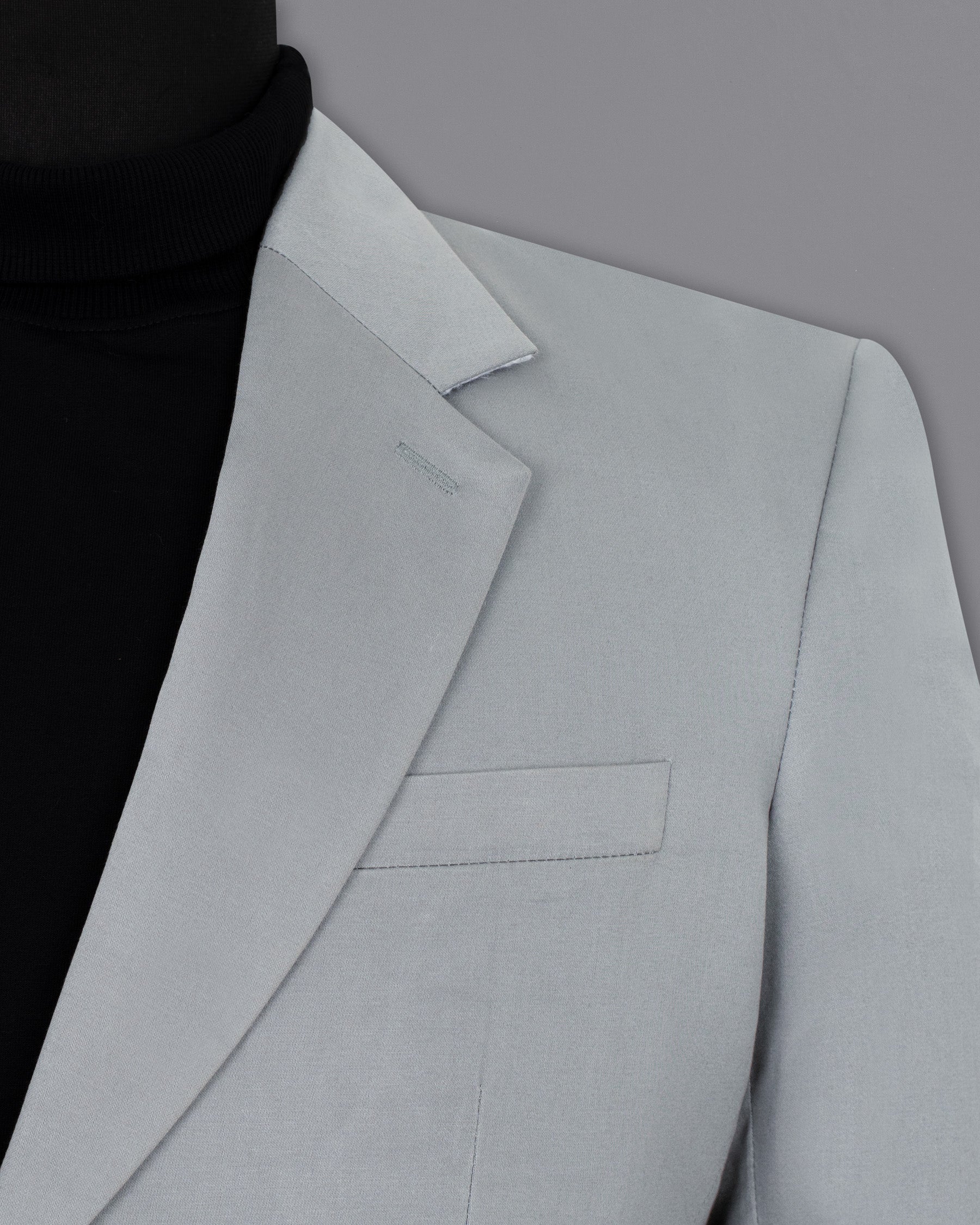 French Gray Premium Cotton Blazer BL1329-SB-36, BL1329-SB-38, BL1329-SB-40, BL1329-SB-42, BL1329-SB-44, BL1329-SB-46, BL1329-SB-48, BL1329-SB-50, BL1329-SB-52, BL1329-SB-54, BL1329-SB-56, BL1329-SB-58, BL1329-SB-60