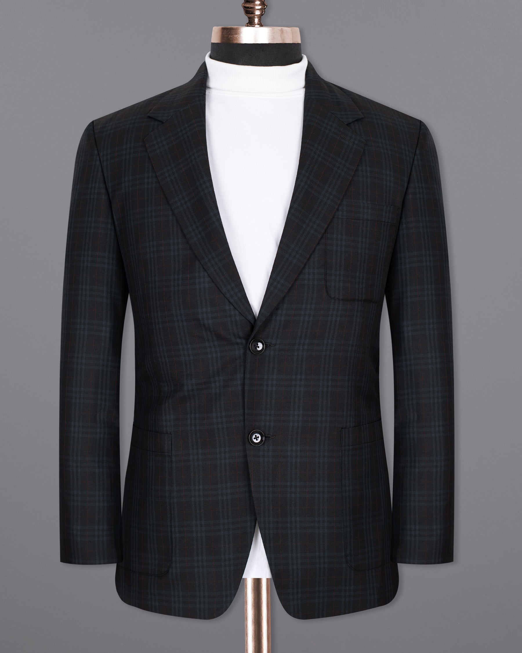 Shark Black Plaid Wool Rich Sports Blazer BL1340-SB-PP-36, BL1340-SB-PP-38, BL1340-SB-PP-40, BL1340-SB-PP-42, BL1340-SB-PP-44, BL1340-SB-PP-46, BL1340-SB-PP-48, BL1340-SB-PP-50, BL1340-SB-PP-52, BL1340-SB-PP-54, BL1340-SB-PP-56, BL1340-SB-PP-58, BL1340-SB-PP-60