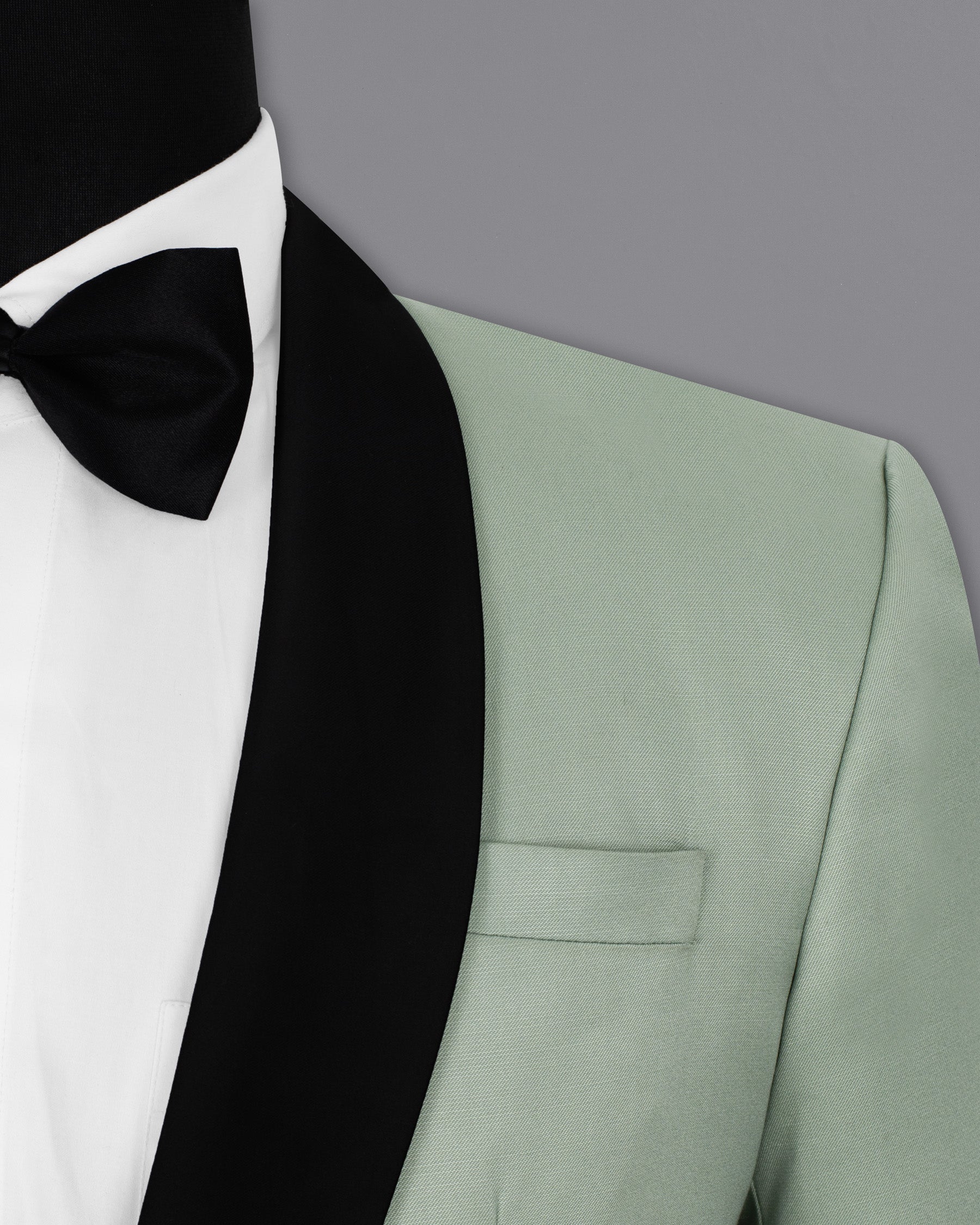 Clay Ash Green Wool Rich Tuxedo Blazer BL1350-BKL-36, BL1350-BKL-38, BL1350-BKL-40, BL1350-BKL-42, BL1350-BKL-44, BL1350-BKL-46, BL1350-BKL-48, BL1350-BKL-50, BL1350-BKL-52, BL1350-BKL-54, BL1350-BKL-56, BL1350-BKL-58, BL1350-BKL-60