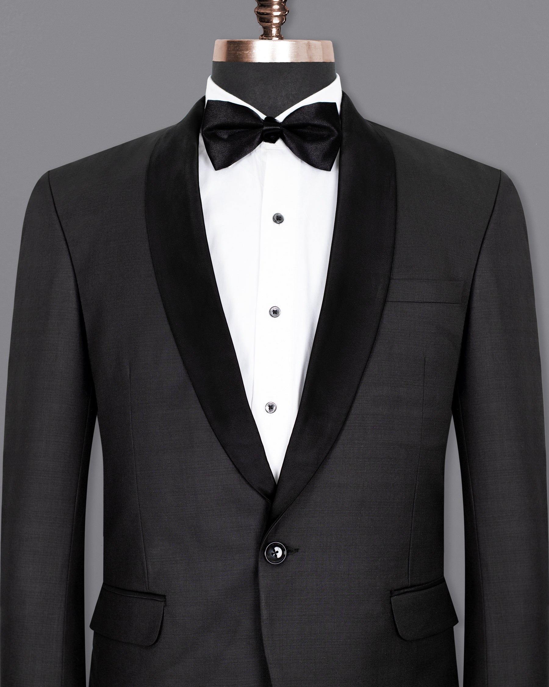 Black Russian Subtle Textured Wool rich Tuxedo Blazer BL1354-BKL-36, BL1354-BKL-38, BL1354-BKL-40, BL1354-BKL-42, BL1354-BKL-44, BL1354-BKL-46, BL1354-BKL-48, BL1354-BKL-50, BL1354-BKL-52, BL1354-BKL-54, BL1354-BKL-56, BL1354-BKL-58, BL1354-BKL-60