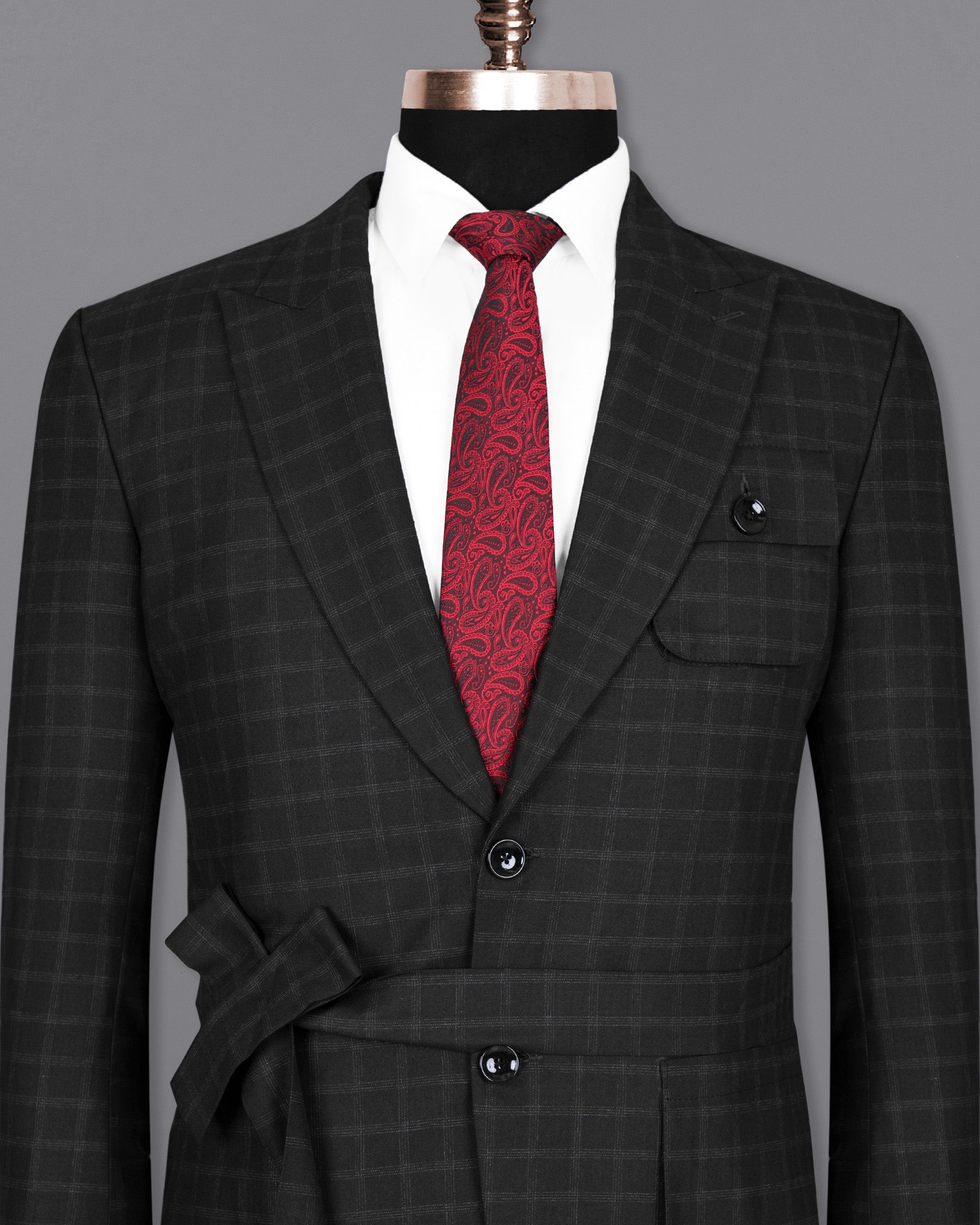 Bunker Black Windowpane Wool Rich Sports Blazer BL1396-SBP-D9-36, BL1396-SBP-D9-38, BL1396-SBP-D9-40, BL1396-SBP-D9-42, BL1396-SBP-D9-44, BL1396-SBP-D9-46, BL1396-SBP-D9-48, BL1396-SBP-D9-50, BL1396-SBP-D9-52, BL1396-SBP-D9-54, BL1396-SBP-D9-56, BL1396-SBP-D9-58, BL1396-SBP-D9-60