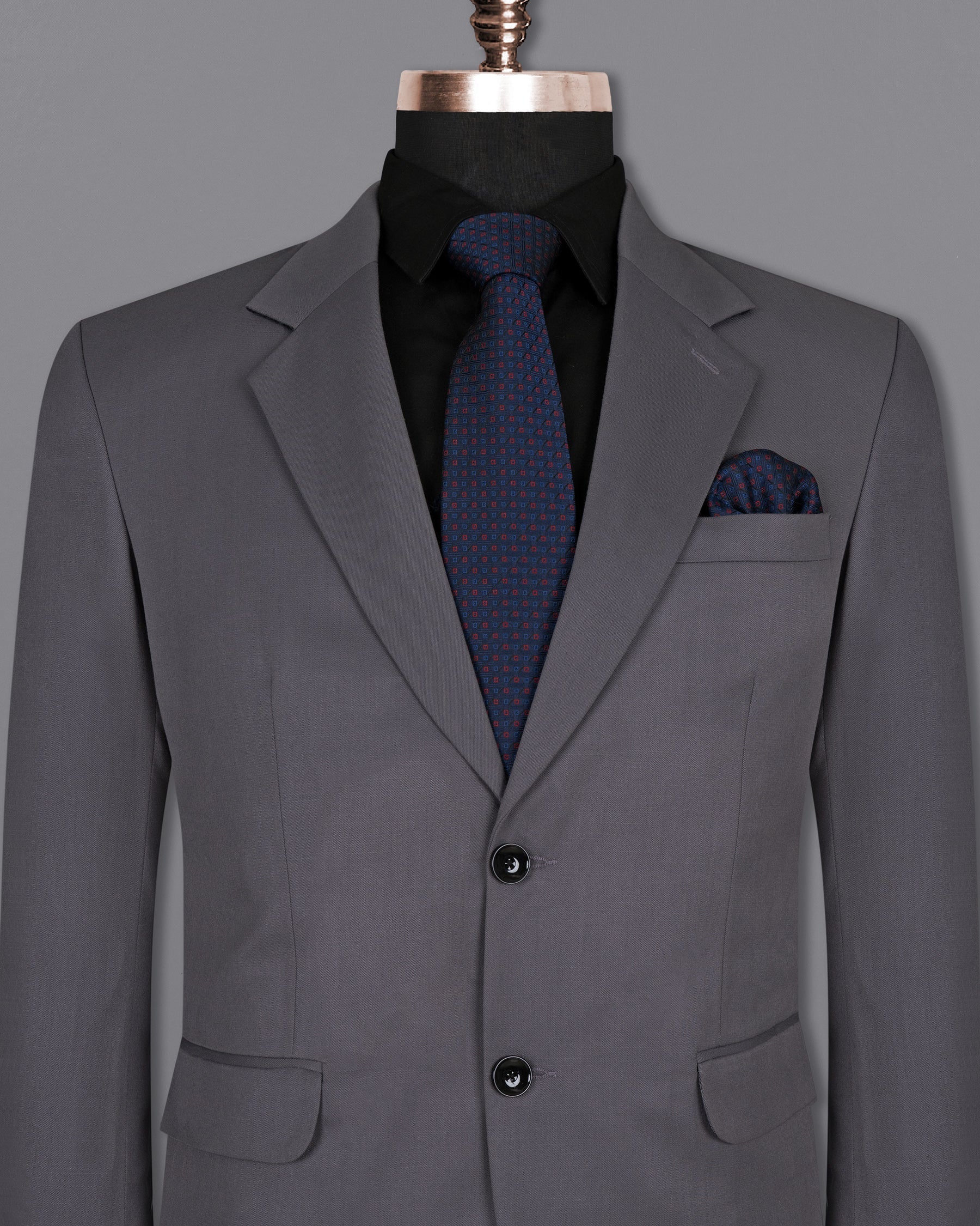 Dolphin Grey Wool Rich Blazer BL1399-SB-36, BL1399-SB-38, BL1399-SB-40, BL1399-SB-42, BL1399-SB-44, BL1399-SB-46, BL1399-SB-48, BL1399-SB-50, BL1399-SB-52, BL1399-SB-54, BL1399-SB-56, BL1399-SB-58, BL1399-SB-60