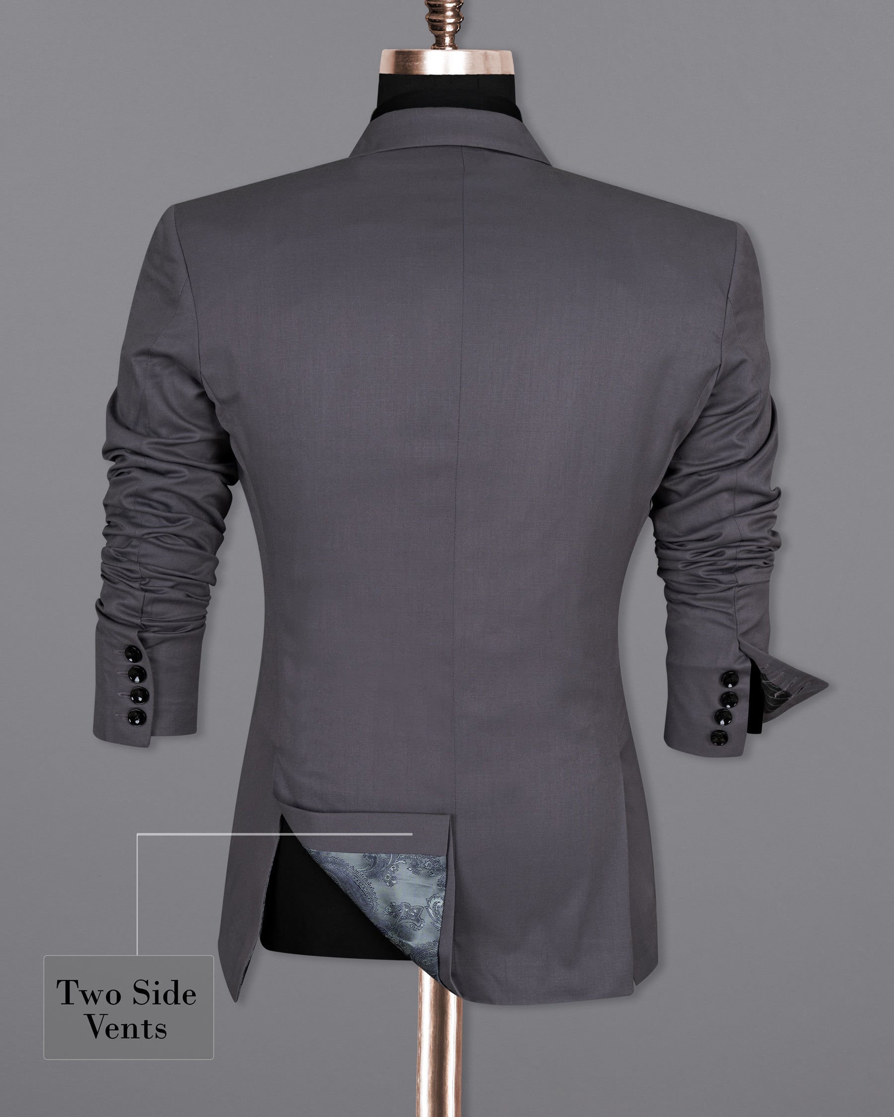 Dolphin Grey Wool Rich Blazer BL1399-SB-36, BL1399-SB-38, BL1399-SB-40, BL1399-SB-42, BL1399-SB-44, BL1399-SB-46, BL1399-SB-48, BL1399-SB-50, BL1399-SB-52, BL1399-SB-54, BL1399-SB-56, BL1399-SB-58, BL1399-SB-60