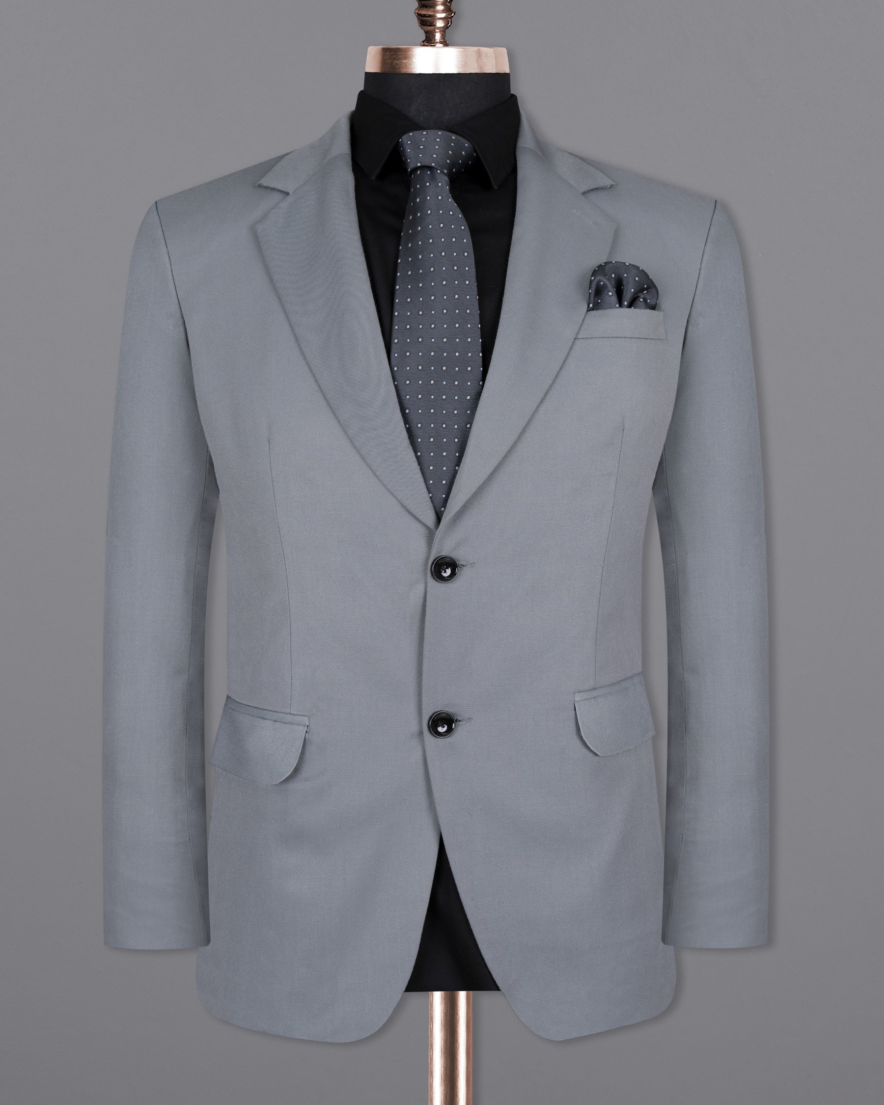 Rolling Stone Grey Wool Rich Blazer