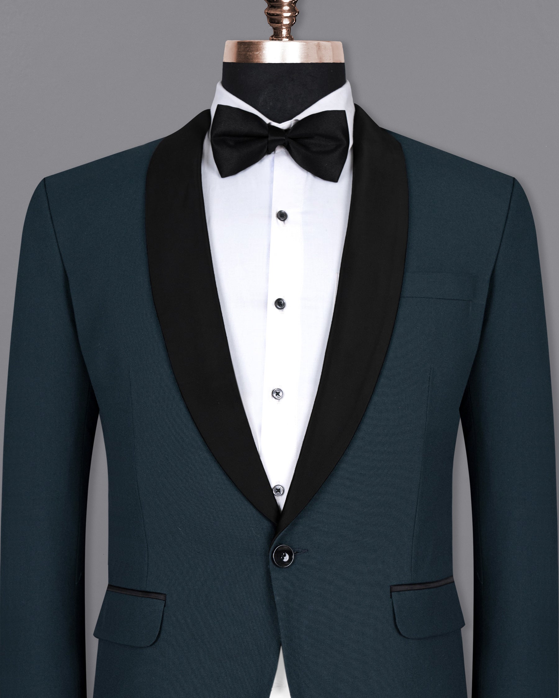 Biscay Blue Wool Rich Tuxedo Blazer BL1411-BKL-36, BL1411-BKL-38, BL1411-BKL-40, BL1411-BKL-42, BL1411-BKL-44, BL1411-BKL-46, BL1411-BKL-48, BL1411-BKL-50, BL1411-BKL-52, BL1411-BKL-54, BL1411-BKL-56, BL1411-BKL-58, BL1411-BKL-60