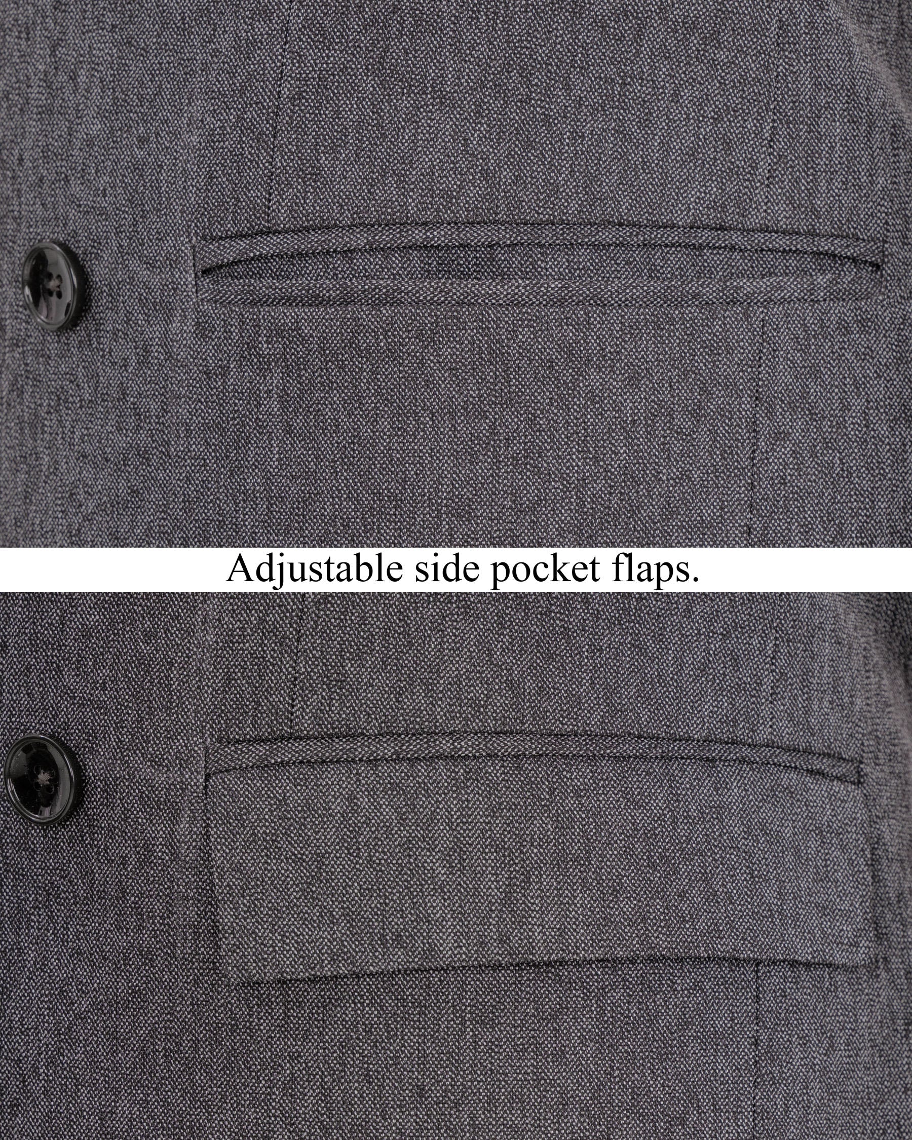 Mobster Grey Double-Breasted Premium Cotton Blazer BL1451-DB-36,BL1451-DB-38,BL1451-DB-40,BL1451-DB-42,BL1451-DB-44,BL1451-DB-46,BL1451-DB-48,BL1451-DB-50,BL1451-DB-52,BL1451-DB-54,BL1451-DB-56,BL1451-DB-58,BL1451-DB-60