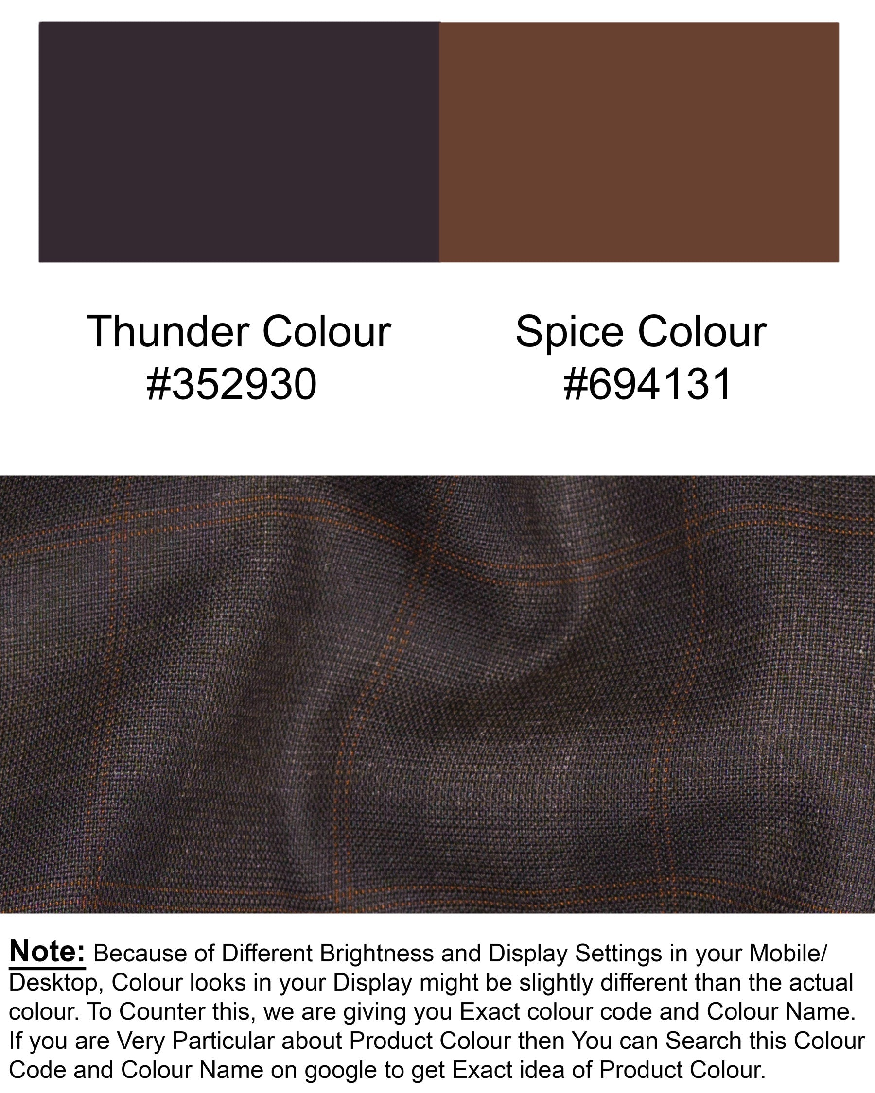 Thunder and Spice Brown Plaid Wool Rich Tuxedo Blazer BL1458-BKL-36,BL1458-BKL-38,BL1458-BKL-40,BL1458-BKL-42,BL1458-BKL-44,BL1458-BKL-46,BL1458-BKL-48,BL1458-BKL-50,BL1458-BKL-52,BL1458-BKL-54,BL1458-BKL-56,BL1458-BKL-58,BL1458-BKL-60