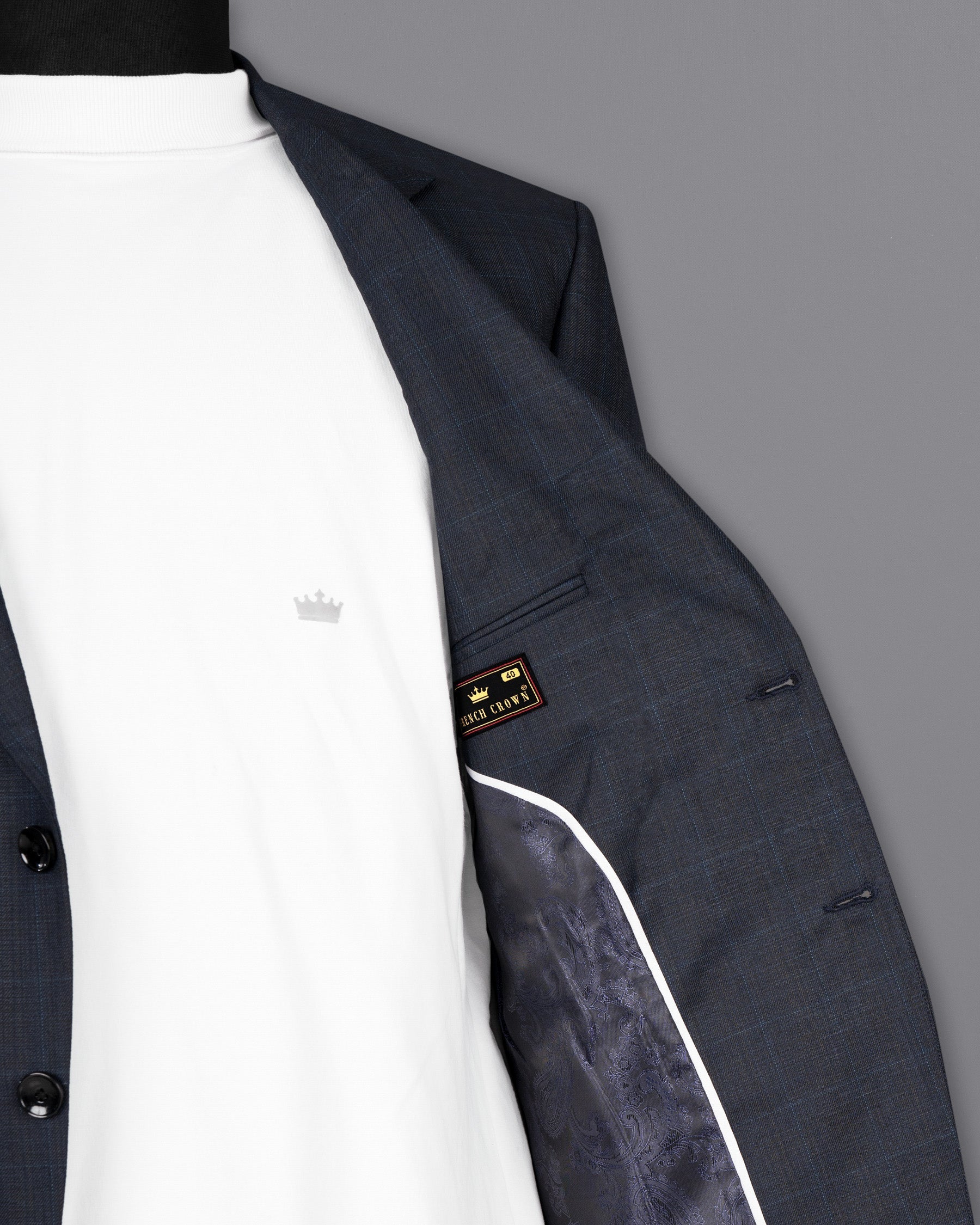 Vulcan Navy Wool Rich Sports Blazer