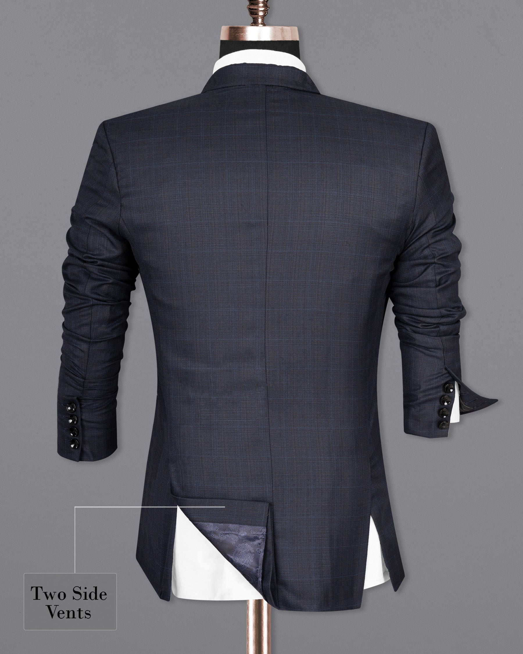 Vulcan Navy Wool Rich Sports Blazer