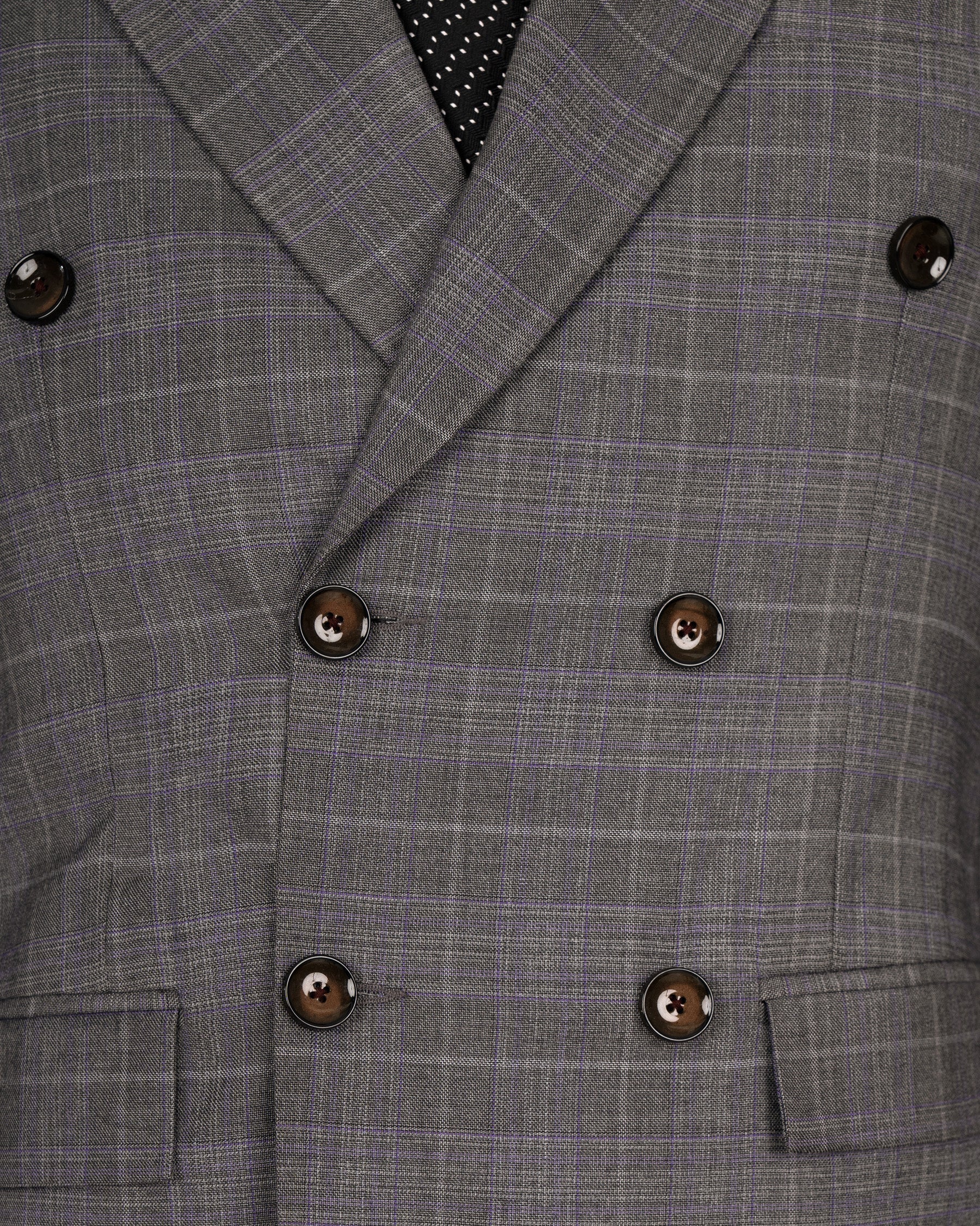 Chicago Grey Windowpane Woolrich Double Breasted Blazer BL1480-D22-36,BL1480-DB-38,BL1480-DB-40,BL1480-DB-42,BL1480-DB-44,BL1480-DB-46,BL1480-DB-48,BL1480-DB-50,BL1480-DB-52,BL1480-DB-54,BL1480-DB-56,BL1480-DB-58,BL1480-DB-60