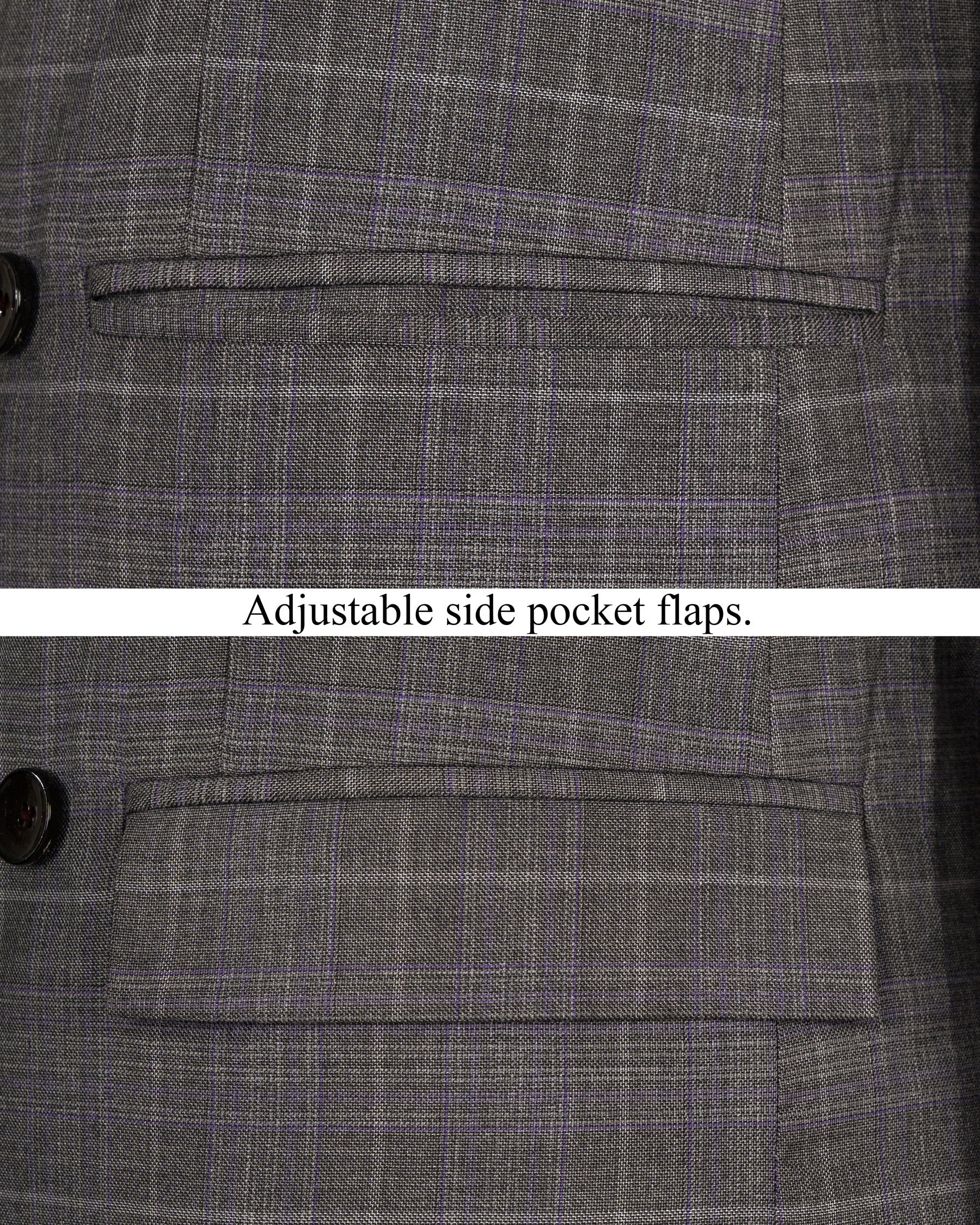 Chicago Grey Windowpane Woolrich Double Breasted Blazer BL1480-D22-36,BL1480-DB-38,BL1480-DB-40,BL1480-DB-42,BL1480-DB-44,BL1480-DB-46,BL1480-DB-48,BL1480-DB-50,BL1480-DB-52,BL1480-DB-54,BL1480-DB-56,BL1480-DB-58,BL1480-DB-60