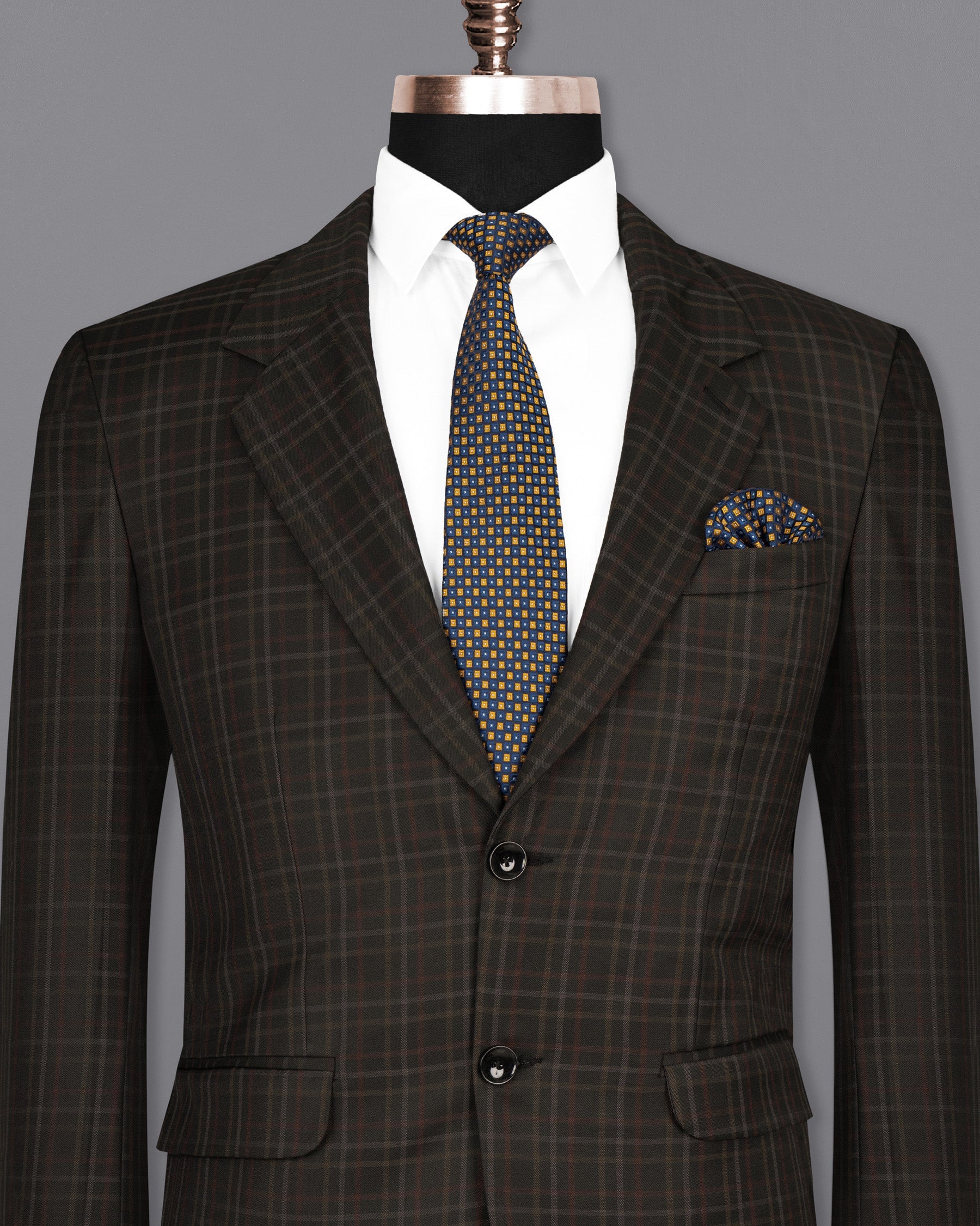 Zeus Black Plaid Wool Rich Blazer BL1494-SB-36, BL1494-SB-38, BL1494-SB-40, BL1494-SB-42, BL1494-SB-44, BL1494-SB-46, BL1494-SB-48, BL1494-SB-50, BL1494-SB-52, BL1494-SB-54, BL1494-SB-56, BL1494-SB-58, BL1494-SB-60