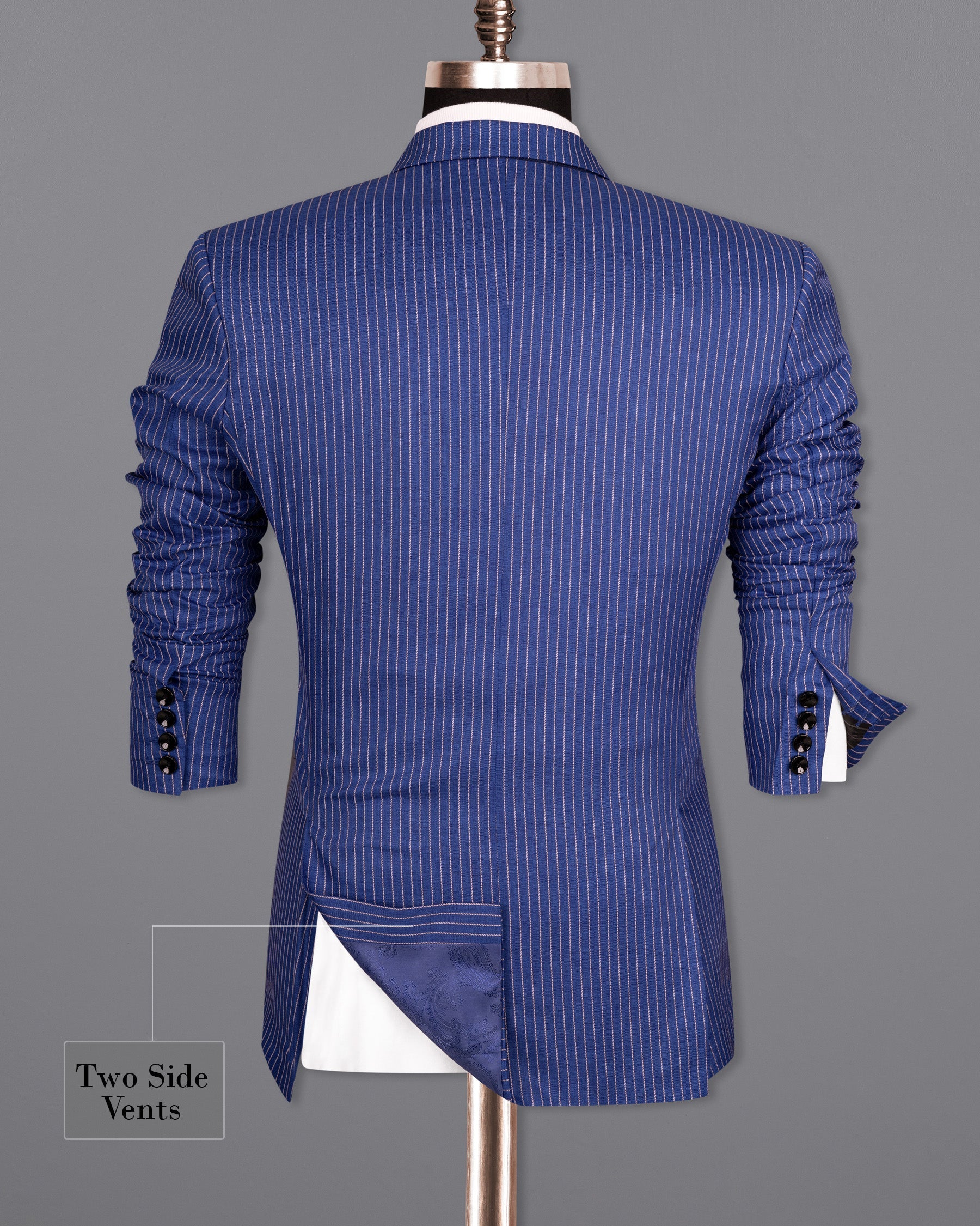 Governor Bay Blue Striped Wool Rich Sports Blazer BL1503-SB-PP-36, BL1503-SB-PP-38, BL1503-SB-PP-40, BL1503-SB-PP-42, BL1503-SB-PP-44, BL1503-SB-PP-46, BL1503-SB-PP-48, BL1503-SB-PP-50, BL1503-SB-PP-52, BL1503-SB-PP-54, BL1503-SB-PP-56, BL1503-SB-PP-58, BL1503-SB-PP-60