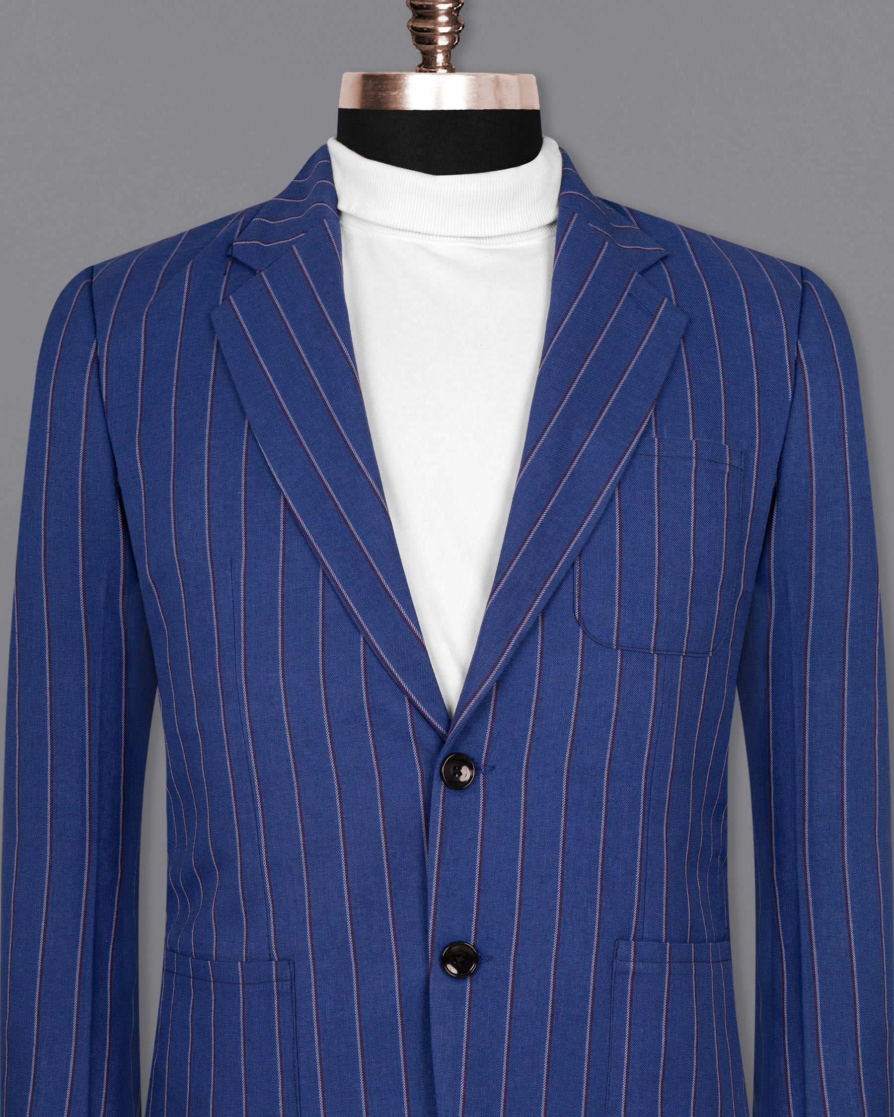 Bahama Blue Striped Woolrich Sports Blazer BL1521-SB-PP-36, BL1521-SB-PP-38, BL1521-SB-PP-40, BL1521-SB-PP-42, BL1521-SB-PP-44, BL1521-SB-PP-46, BL1521-SB-PP-48, BL1521-SB-PP-50, BL1521-SB-PP-52, BL1521-SB-PP-54, BL1521-SB-PP-56, BL1521-SB-PP-58, BL1521-SB-PP-60