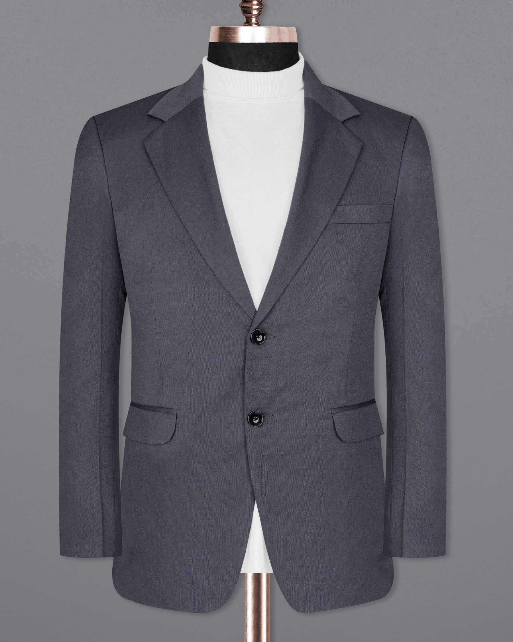 Trout Grey Wool Rich Blazer BL1527-SB-36, BL1527-SB-38, BL1527-SB-40, BL1527-SB-42, BL1527-SB-44, BL1527-SB-46, BL1527-SB-48, BL1527-SB-50, BL1527-SB-52, BL1527-SB-54, BL1527-SB-56, BL1527-SB-58, BL1527-SB-60