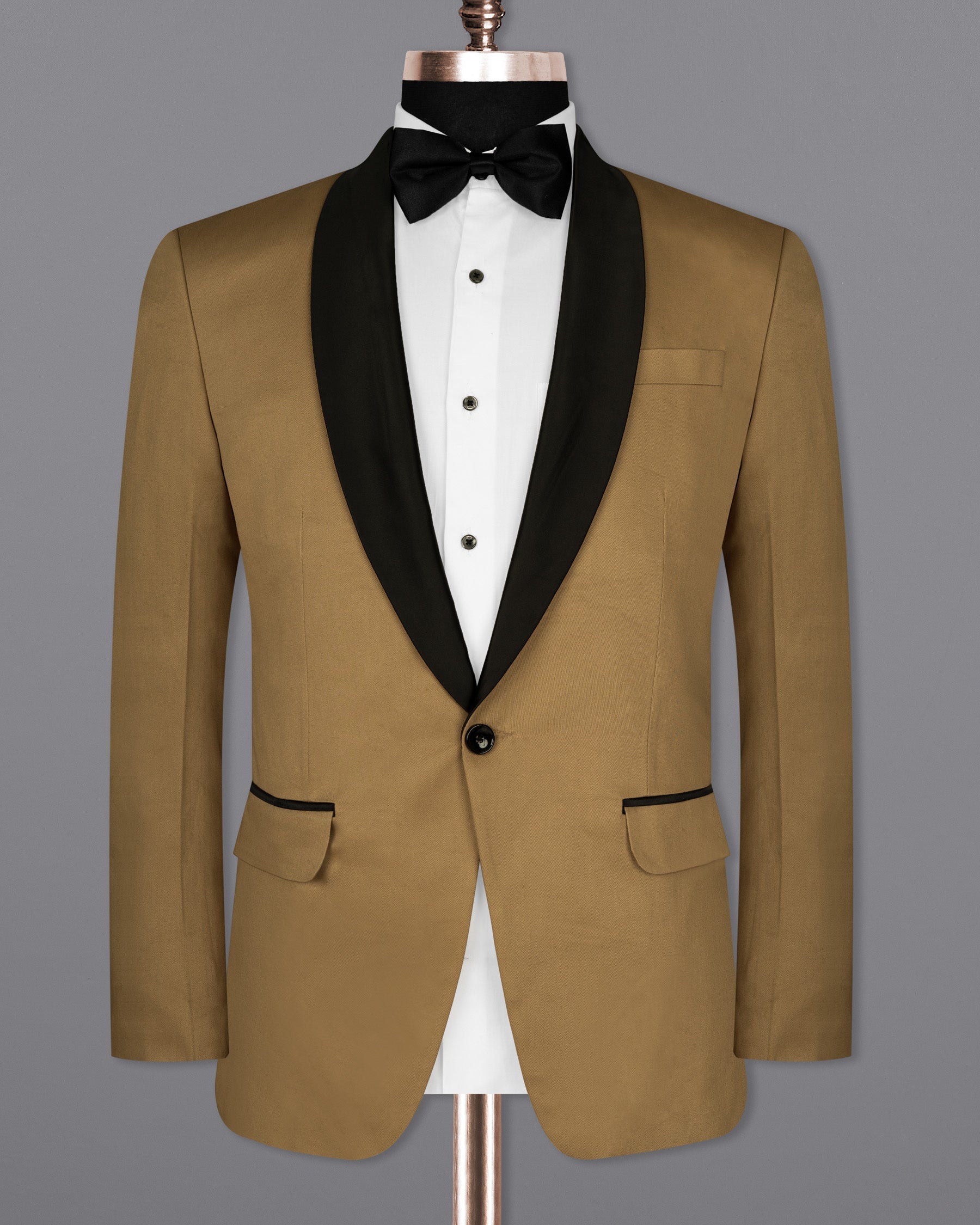 Oak Brown Premium Cotton Tuxedo Blazer BL1528-BKL-36, BL1528-BKL-38, BL1528-BKL-40, BL1528-BKL-42, BL1528-BKL-44, BL1528-BKL-46, BL1528-BKL-48, BL1528-BKL-50, BL1528-BKL-52, BL1528-BKL-54, BL1528-BKL-56, BL1528-BKL-58, BL1528-BKL-60