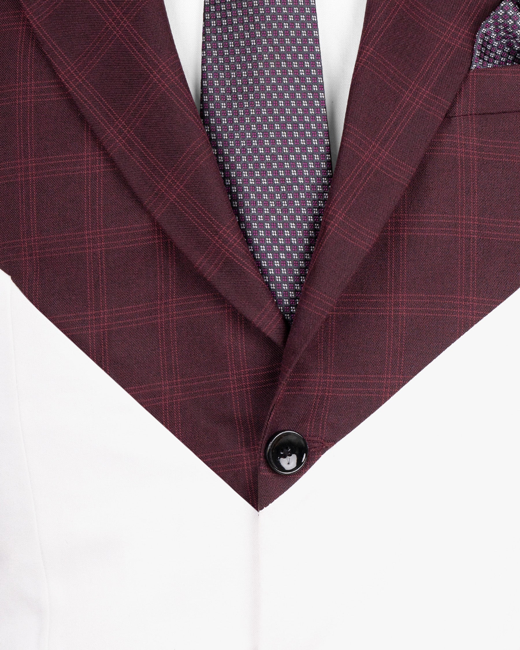 Half wine Checkered Wool Rich and Half White Premium Cotton Blazer BL1586-SBP-D26-36, BL1586-SBP-D26-38, BL1586-SBP-D26-40, BL1586-SBP-D26-42, BL1586-SBP-D26-44, BL1586-SBP-D26-46, BL1586-SBP-D26-48, BL1586-SBP-D26-50, BL1586-SBP-D26-52, BL1586-SBP-D26-54, BL1586-SBP-D26-56, BL1586-SBP-D26-58, BL1586-SBP-D26-60