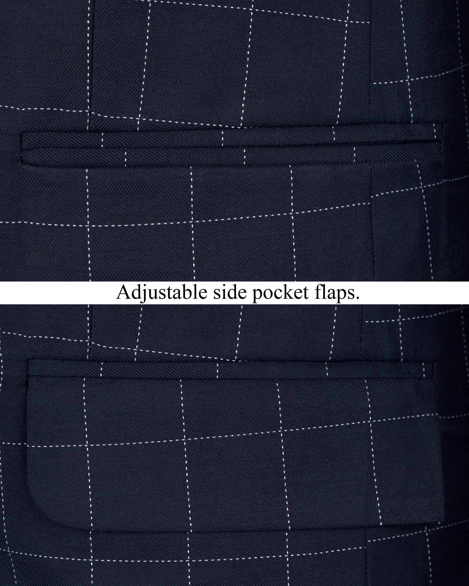 Shark Blue windowpane Wool Rich Blazer BL1594-SB-36, BL1594-SB-38, BL1594-SB-40, BL1594-SB-42, BL1594-SB-44, BL1594-SB-46, BL1594-SB-48, BL1594-SB-50, BL1594-SB-52, BL1594-SB-54, BL1594-SB-56, BL1594-SB-58, BL1594-SB-60