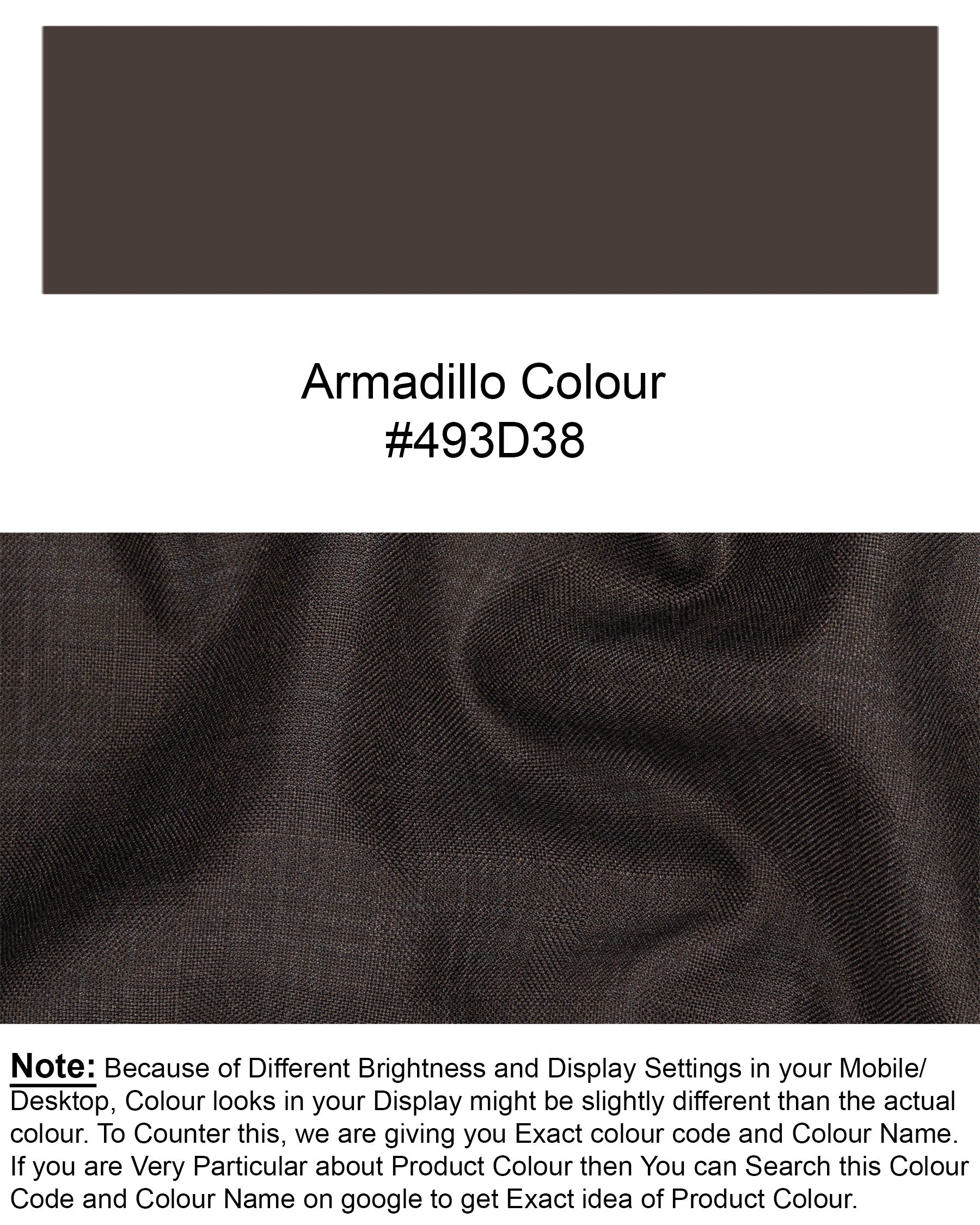 Armadillo Brown subtle windowpane Cross Buttoned Wool Rich Bandhgala Blazer BL1598-CBG2-36, BL1598-CBG2-38, BL1598-CBG2-40, BL1598-CBG2-42, BL1598-CBG2-44, BL1598-CBG2-46, BL1598-CBG2-48, BL1598-CBG2-50, BL1598-CBG2-52, BL1598-CBG2-54, BL1598-CBG2-56, BL1598-CBG2-58, BL1598-CBG2-60