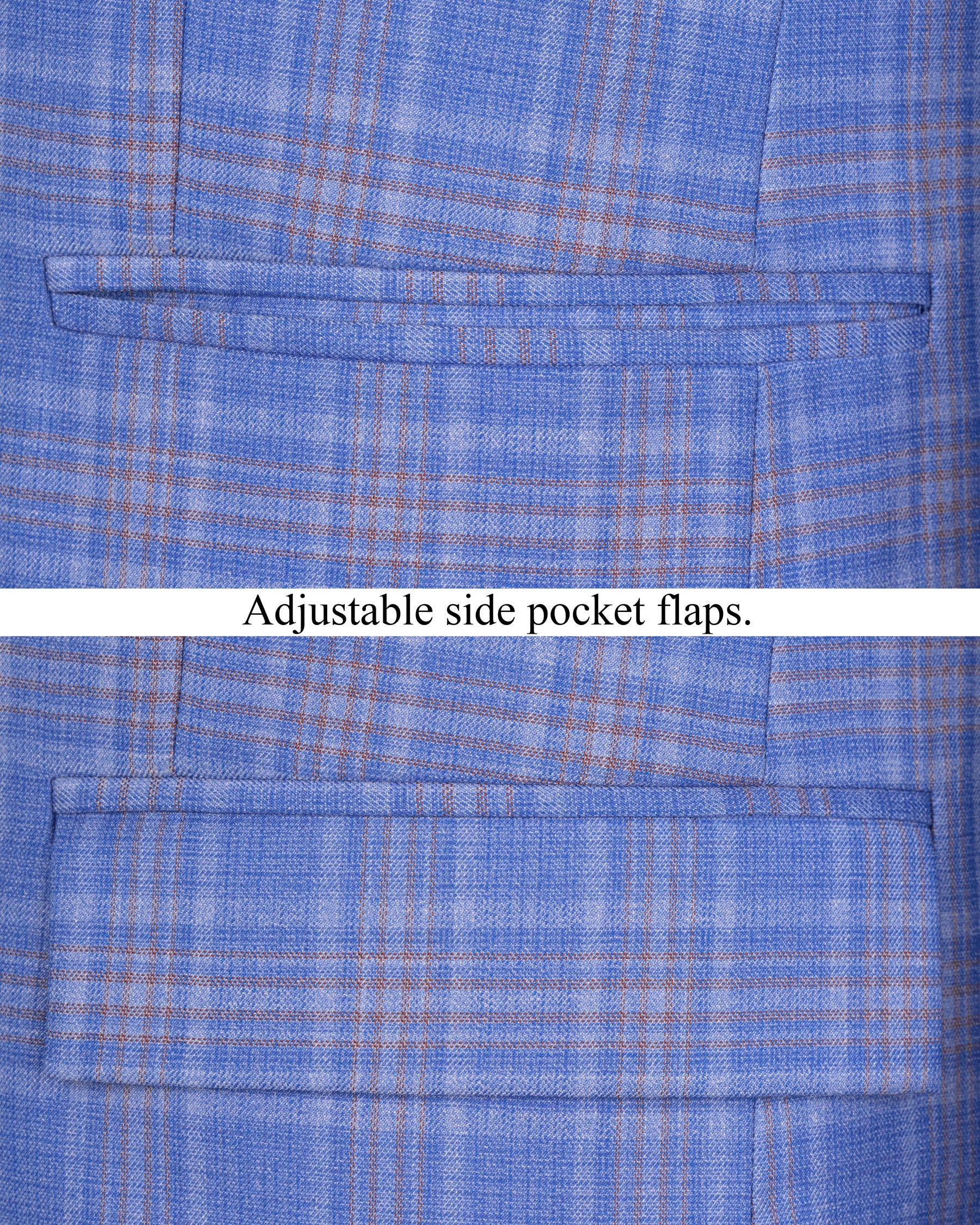 Ship Cove Super fine Blue Plaid Double Breasted Woolrich Blazer BL1619-DB-2B-36, BL1619-DB-2B-38, BL1619-DB-2B-40, BL1619-DB-2B-42, BL1619-DB-2B-44, BL1619-DB-2B-46, BL1619-DB-2B-48, BL1619-DB-2B-50, BL1619-DB-2B-52, BL1619-DB-2B-54, BL1619-DB-2B-56, BL1619-DB-2B-58, BL1619-DB-2B-60