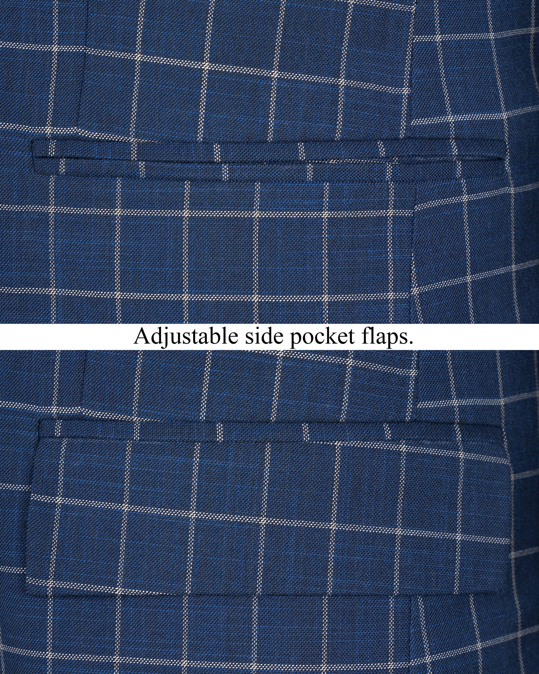 Rhino Blue Super fine Checkered Double Breasted Premium Cotton Blazer BL1622-DB-2B-36, BL1622-DB-2B-38, BL1622-DB-2B-40, BL1622-DB-2B-42, BL1622-DB-2B-44, BL1622-DB-2B-46, BL1622-DB-2B-48, BL1622-DB-2B-50, BL1622-DB-2B-52, BL1622-DB-2B-54, BL1622-DB-2B-56, BL1622-DB-2B-58, BL1622-DB-2B-60