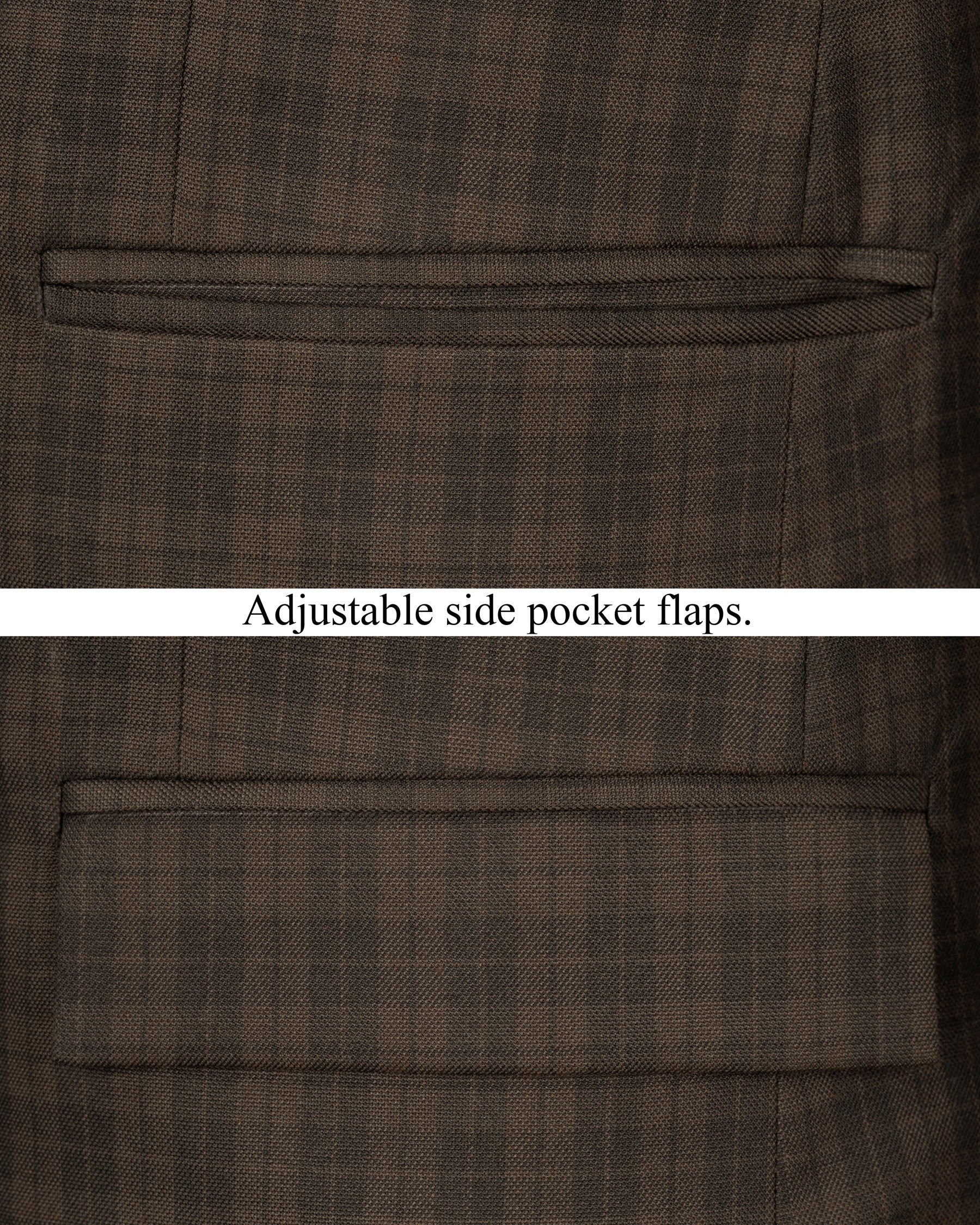 Armadillo Brown Plaid Double-breasted Blazer BL1755-DB-36,BL1755-DB-38,BL1755-DB-40,BL1755-DB-42,BL1755-DB-44,BL1755-DB-46,BL1755-DB-48,BL1755-DB-50,BL1755-DB-52,BL1755-DB-54,BL1755-DB-56,BL1755-DB-58,BL1755-DB-60