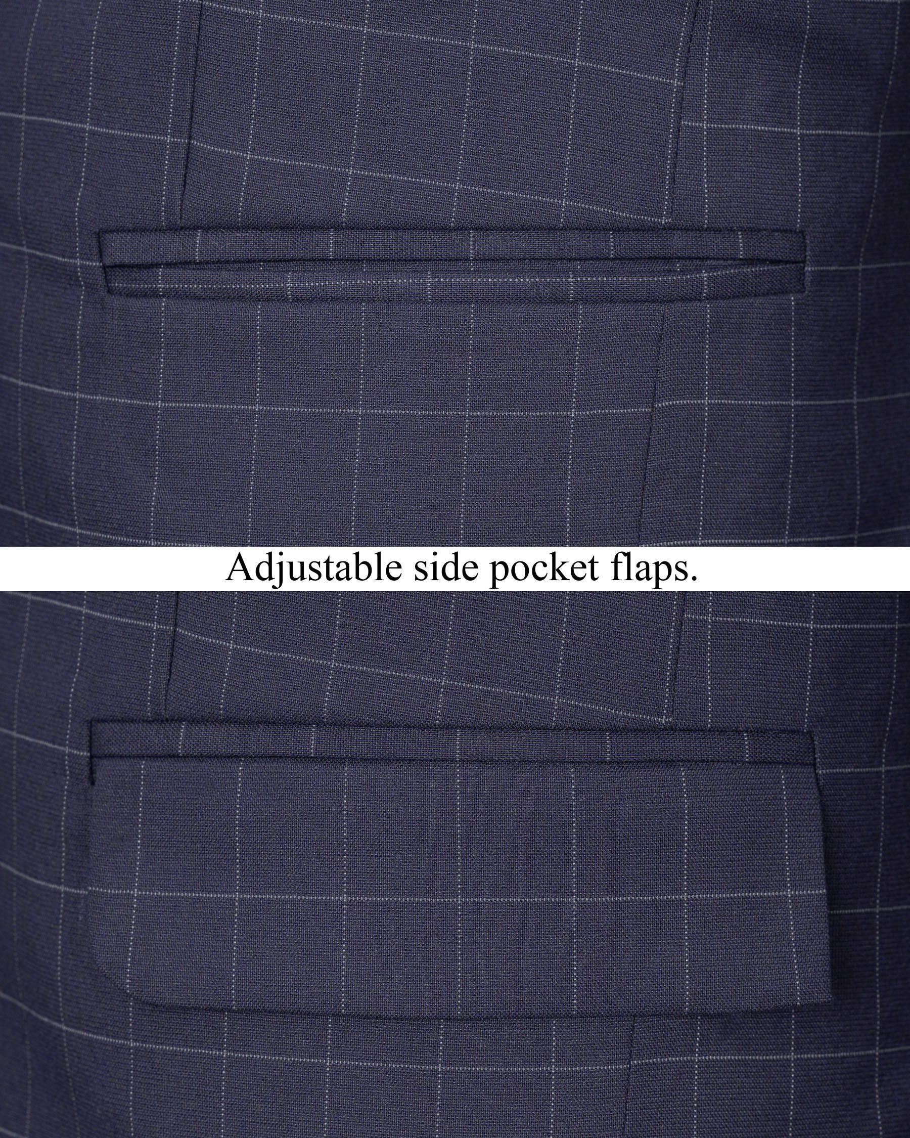 Gun Powder Blue windowpane Single Breasted Blazer BL1835-SB-36, BL1835-SB-38, BL1835-SB-40, BL1835-SB-42, BL1835-SB-44, BL1835-SB-46, BL1835-SB-48, BL1835-SB-50, BL1835-SB-52, BL1835-SB-54, BL1835-SB-56, BL1835-SB-58, BL1835-SB-60