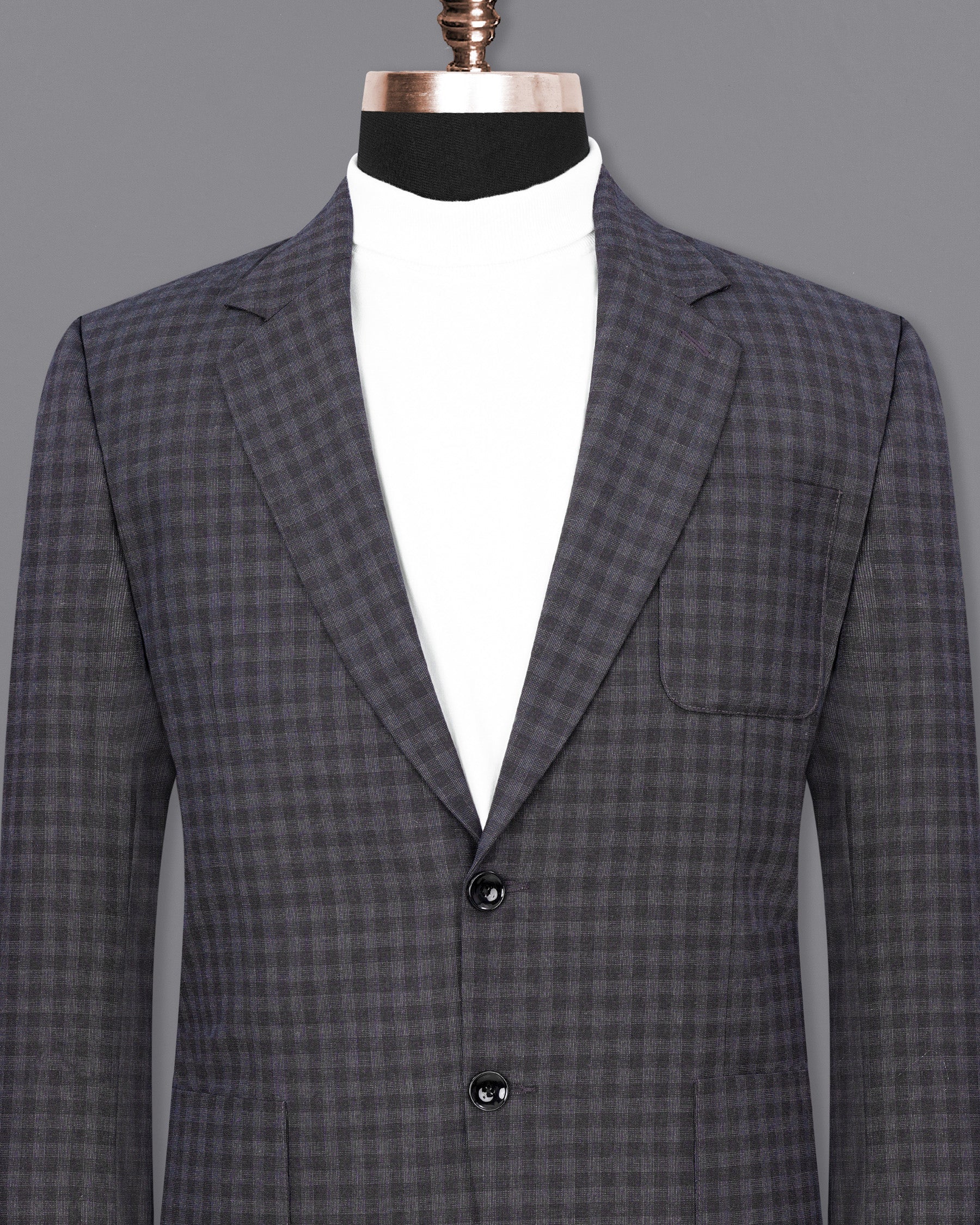 Tuna Gray Plaid Single Breasted Plaid Sports Blazer BL1856-SB-PP-36, BL1856-SB-PP-38, BL1856-SB-PP-40, BL1856-SB-PP-42, BL1856-SB-PP-44, BL1856-SB-PP-46, BL1856-SB-PP-48, BL1856-SB-PP-50, BL1856-SB-PP-52, BL1856-SB-PP-54, BL1856-SB-PP-56, BL1856-SB-PP-58, BL1856-SB-PP-60