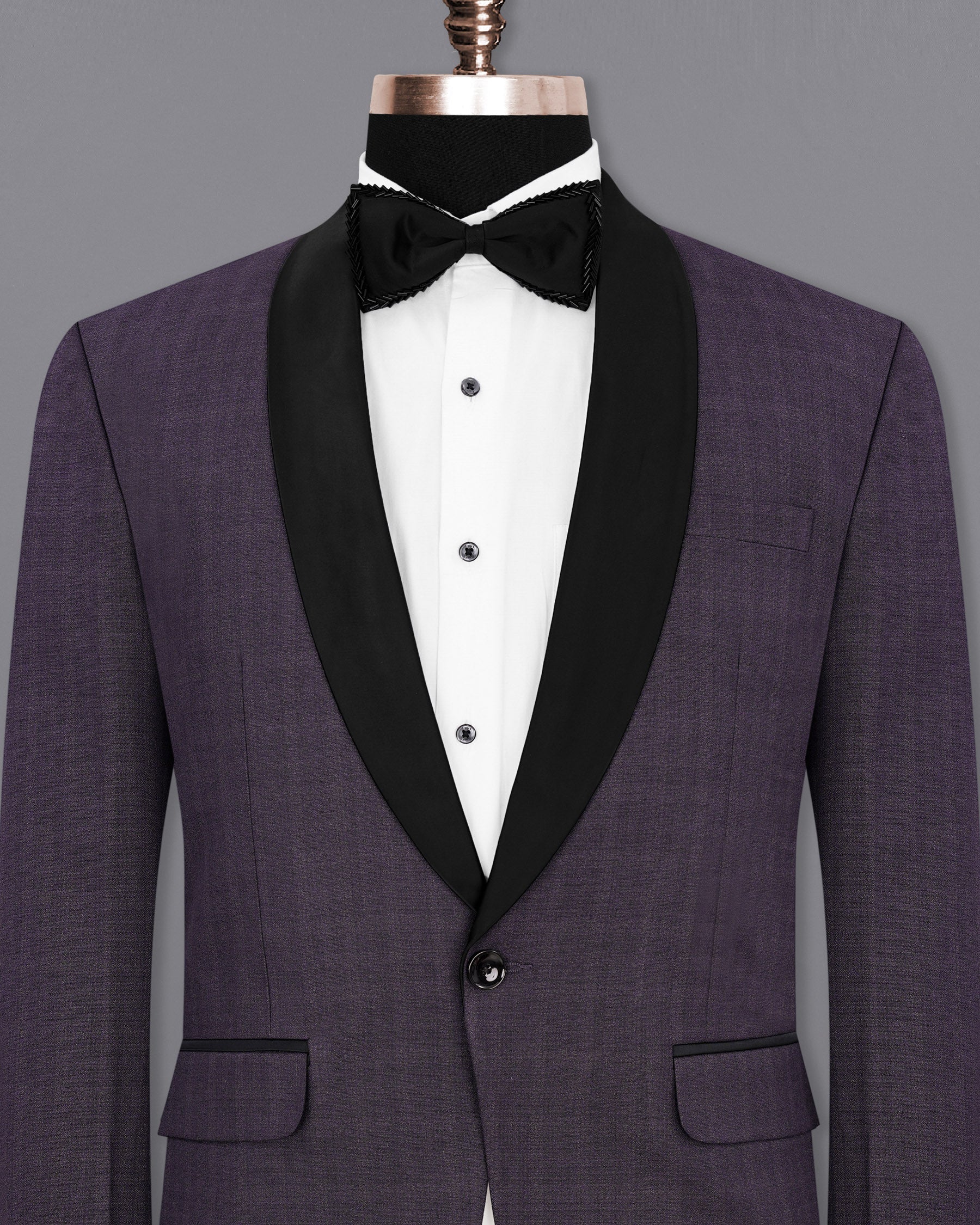 Gunmetal Purple Subtle Plaid Tuxedo Blazer BL1909-BKL-36,BL1909-BKL-38,BL1909-BKL-40,BL1909-BKL-42,BL1909-BKL-44,BL1909-BKL-46,BL1909-BKL-48,BL1909-BKL-50,BL1909-BKL-52,BL1909-BKL-54,BL1909-BKL-56,BL1909-BKL-58,BL1909-BKL-60