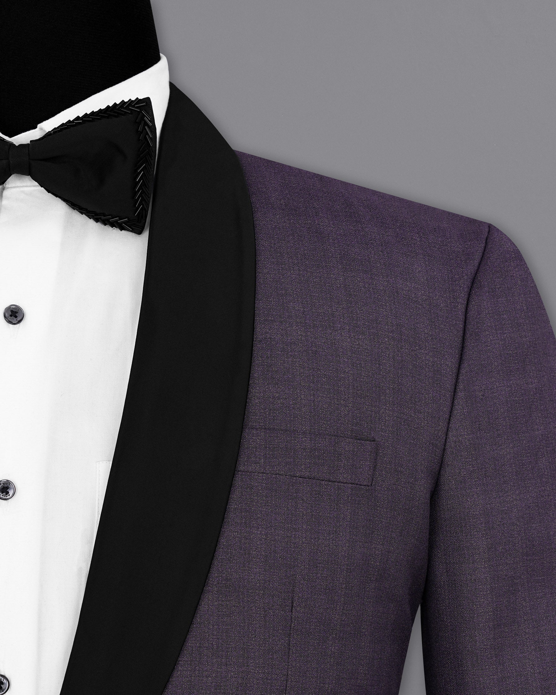 Gunmetal Purple Subtle Plaid Tuxedo Blazer BL1909-BKL-36,BL1909-BKL-38,BL1909-BKL-40,BL1909-BKL-42,BL1909-BKL-44,BL1909-BKL-46,BL1909-BKL-48,BL1909-BKL-50,BL1909-BKL-52,BL1909-BKL-54,BL1909-BKL-56,BL1909-BKL-58,BL1909-BKL-60