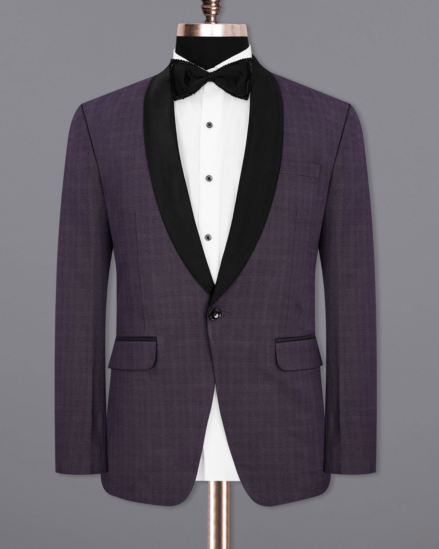 Gunmetal Purple Subtle Plaid Tuxedo Blazer BL1909-BKL-36,BL1909-BKL-38,BL1909-BKL-40,BL1909-BKL-42,BL1909-BKL-44,BL1909-BKL-46,BL1909-BKL-48,BL1909-BKL-50,BL1909-BKL-52,BL1909-BKL-54,BL1909-BKL-56,BL1909-BKL-58,BL1909-BKL-60