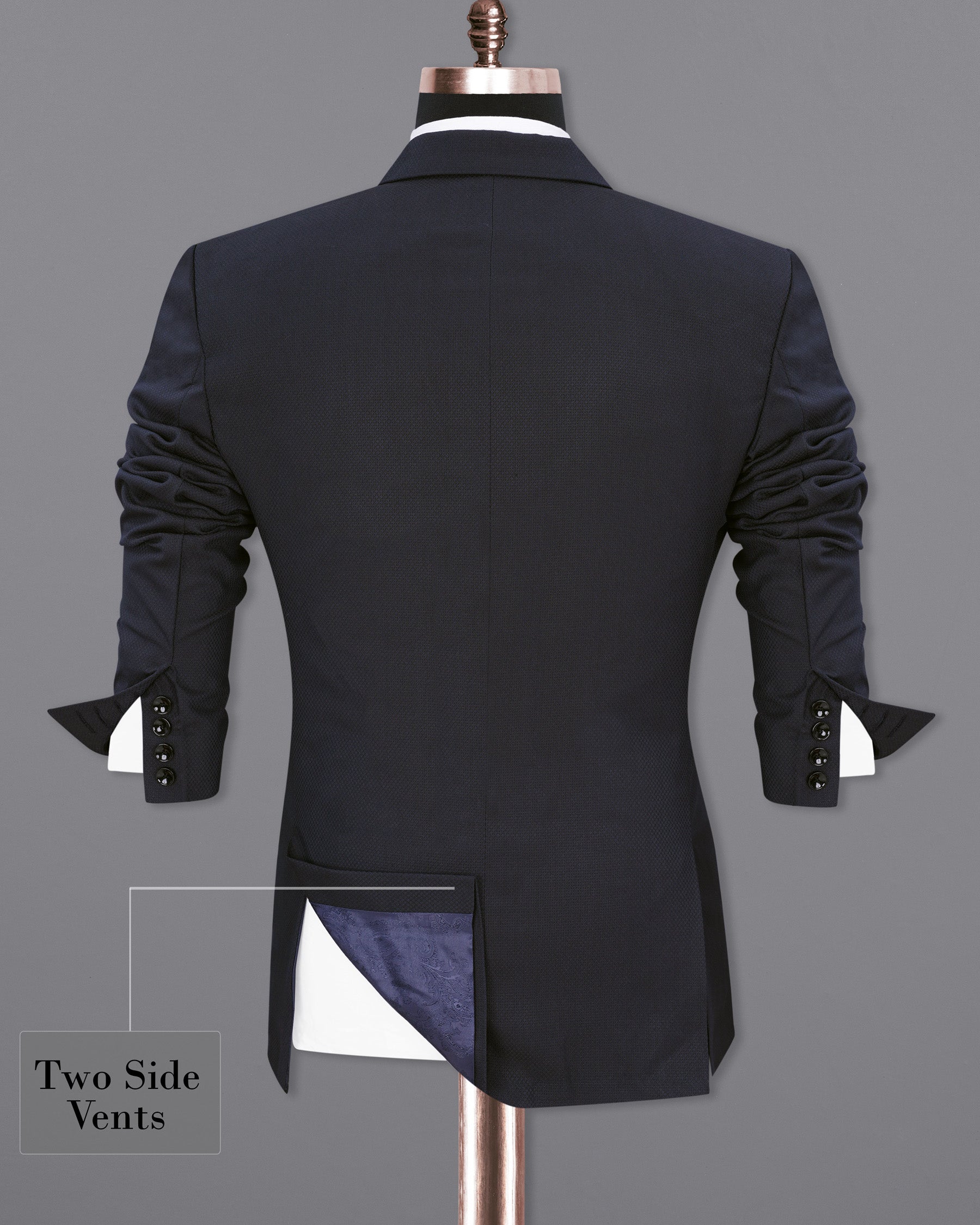 Mirage Blue Diamond Textured Single Breasted Blazer BL1911-SB-36,BL1911-SB-38,BL1911-SB-40,BL1911-SB-42,BL1911-SB-44,BL1911-SB-46,BL1911-SB-48,BL1911-SB-50,BL1911-SB-52,BL1911-SB-54,BL1911-SB-56,BL1911-SB-58,BL1911-SB-60