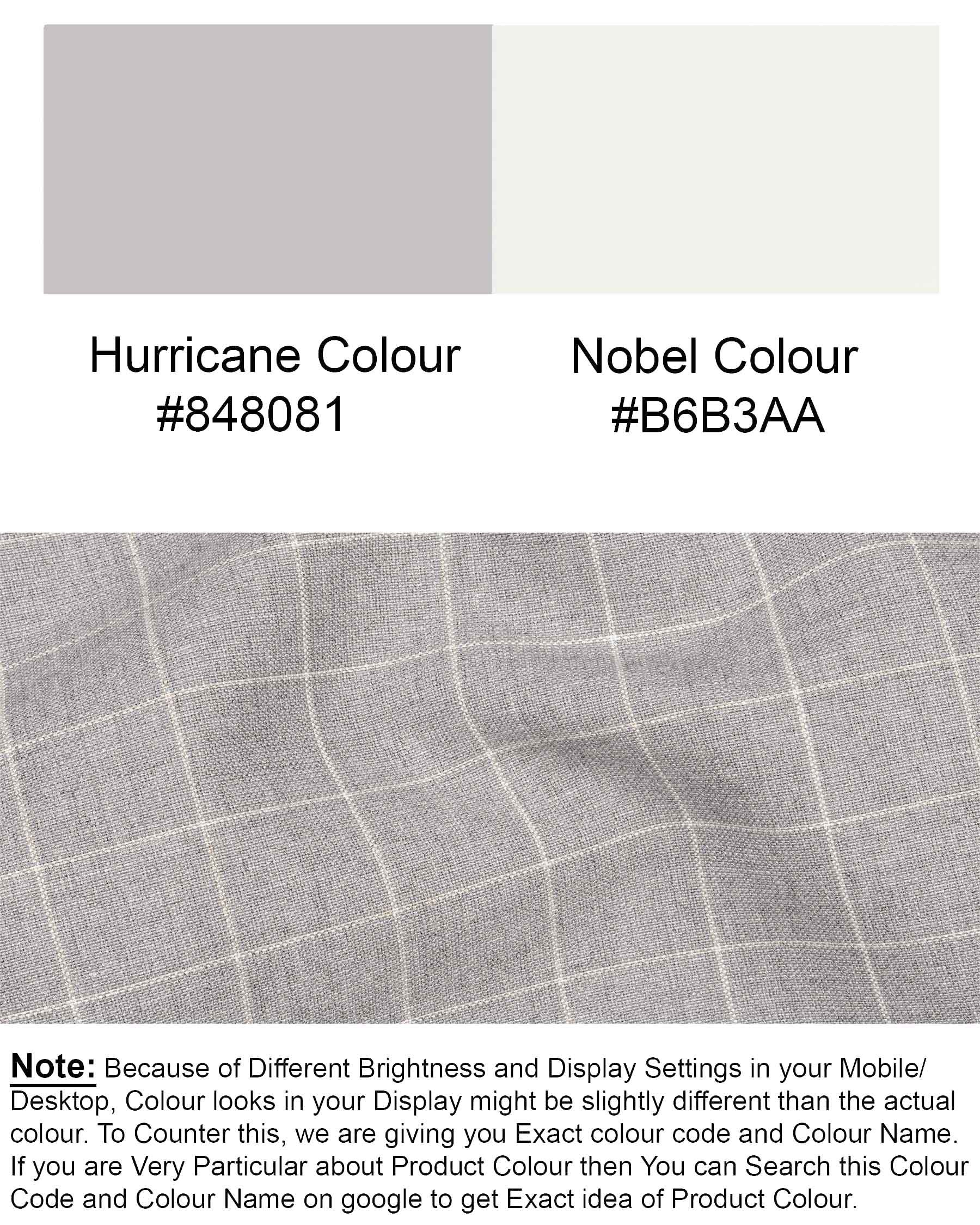 Hurricane Gray Windowpane Double Breasted Blazer BL1924-DB-36,BL1924-DB-38,BL1924-DB-40,BL1924-DB-42,BL1924-DB-44,BL1924-DB-46,BL1924-DB-48,BL1924-DB-50,BL1924-DB-52,BL1924-DB-54,BL1924-DB-56,BL1924-DB-58,BL1924-DB-60 