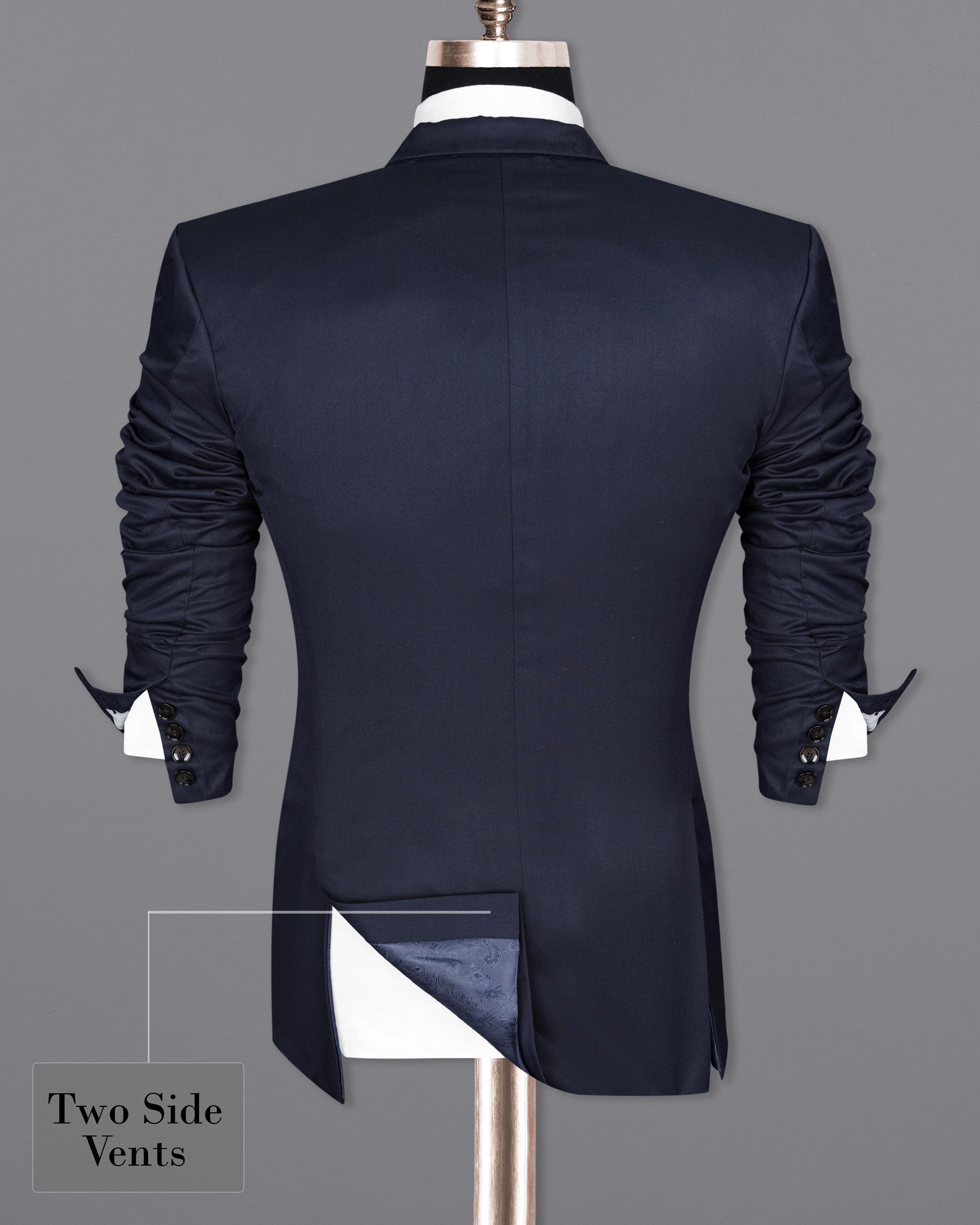 Firefly Navy Blue Double-Breasted Blazer