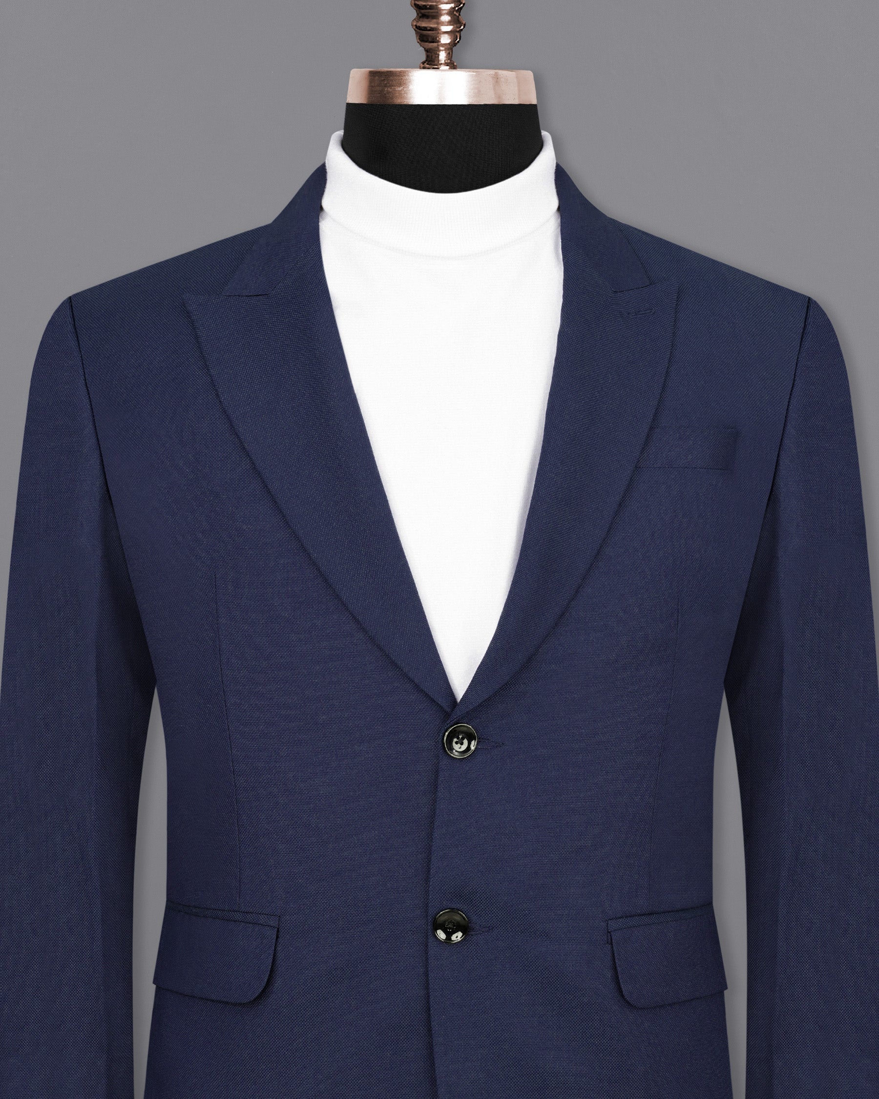 Martinique Blue Single Breasted Blazer BL1990-SBP-36, BL1990-SBP-38, BL1990-SBP-40, BL1990-SBP-42, BL1990-SBP-44, BL1990-SBP-46, BL1990-SBP-48, BL1990-SBP-50, BL1990-SBP-52, BL1990-SBP-54, BL1990-SBP-56, BL1990-SBP-58, BL1990-SBP-60