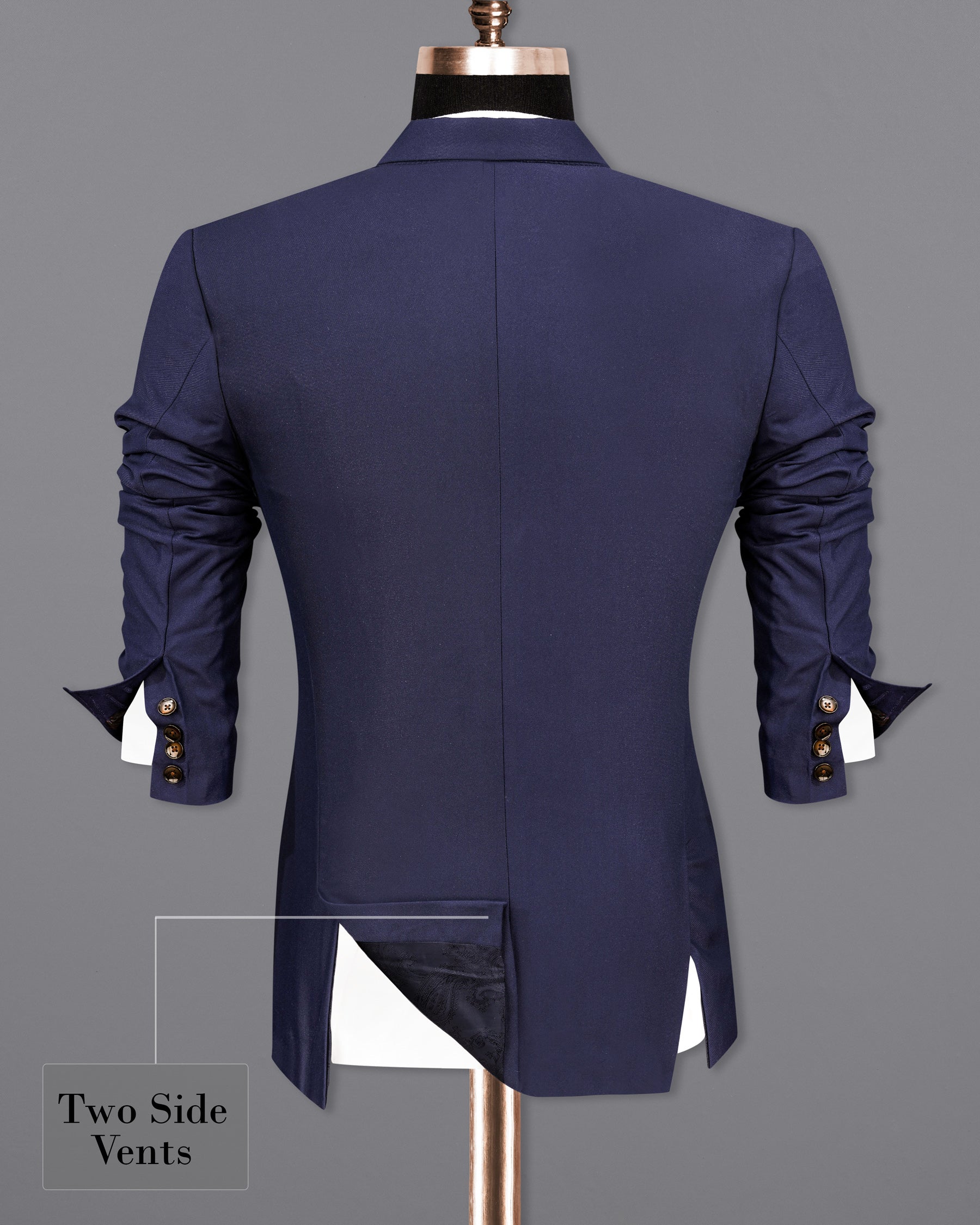 Bleached Cedar Blue Double Breasted Black Lapel Designer Blazer BL2142-DB-BKPL-36, BL2142-DB-BKPL-38, BL2142-DB-BKPL-40, BL2142-DB-BKPL-42, BL2142-DB-BKPL-44, BL2142-DB-BKPL-46, BL2142-DB-BKPL-48, BL2142-DB-BKPL-50, BL2142-DB-BKPL-52, BL2142-DB-BKPL-54, BL2142-DB-BKPL-56, BL2142-DB-BKPL-58, BL2142-DB-BKPL-60