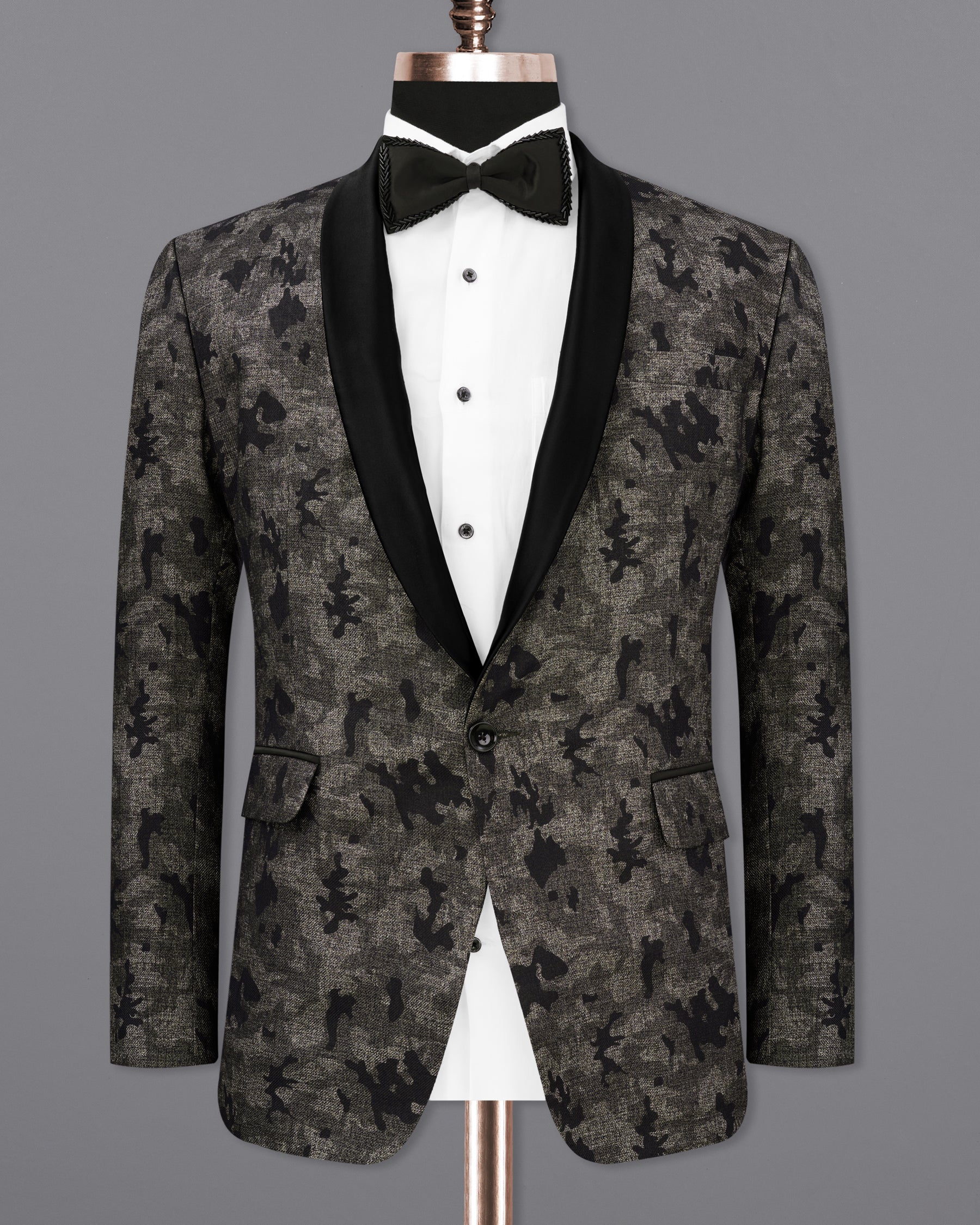 Tundora Brown with Jade Black Ditsy Textured Designer Tuxedo Blazer BL2187-BKL-36, BL2187-BKL-38, BL2187-BKL-40, BL2187-BKL-42, BL2187-BKL-44, BL2187-BKL-46, BL2187-BKL-48, BL2187-BKL-50, BL2187-BKL-52, BL2187-BKL-54, BL2187-BKL-56, BL2187-BKL-58, BL2187-BKL-60