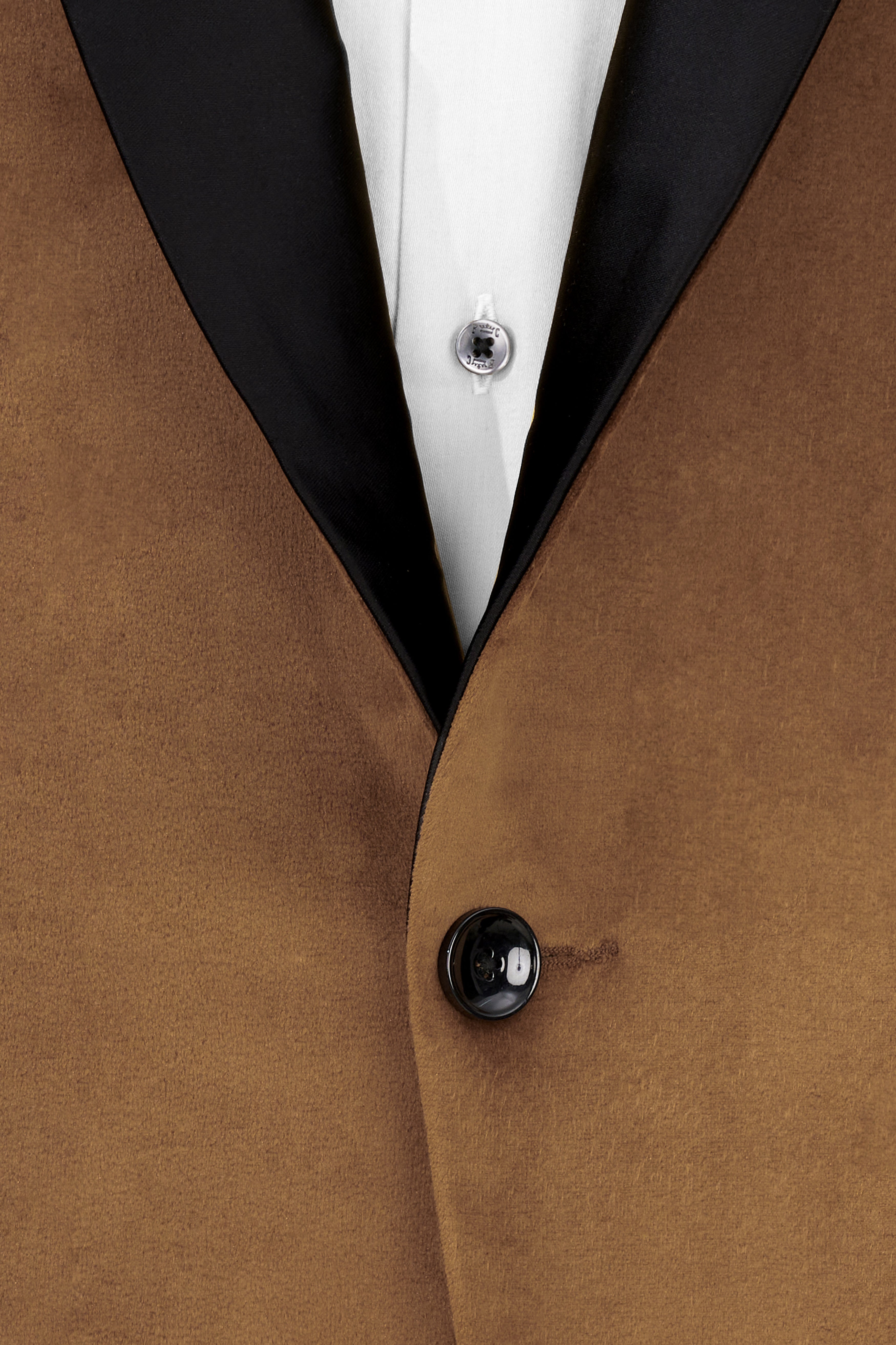 Ironstone Brown Velvet Tuxedo Designer Blazer