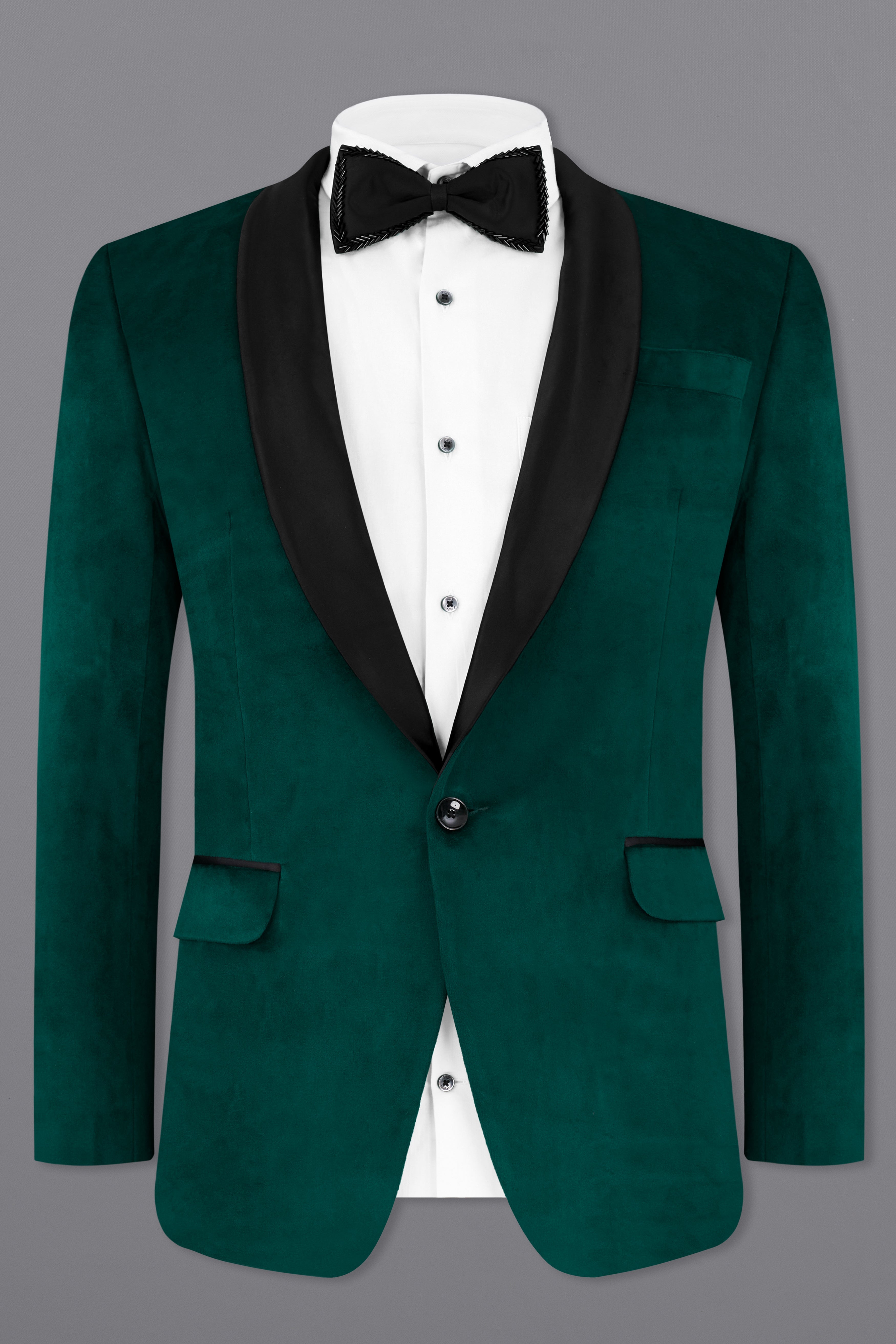 Daintree Green Velvet Tuxedo Designer Blazer