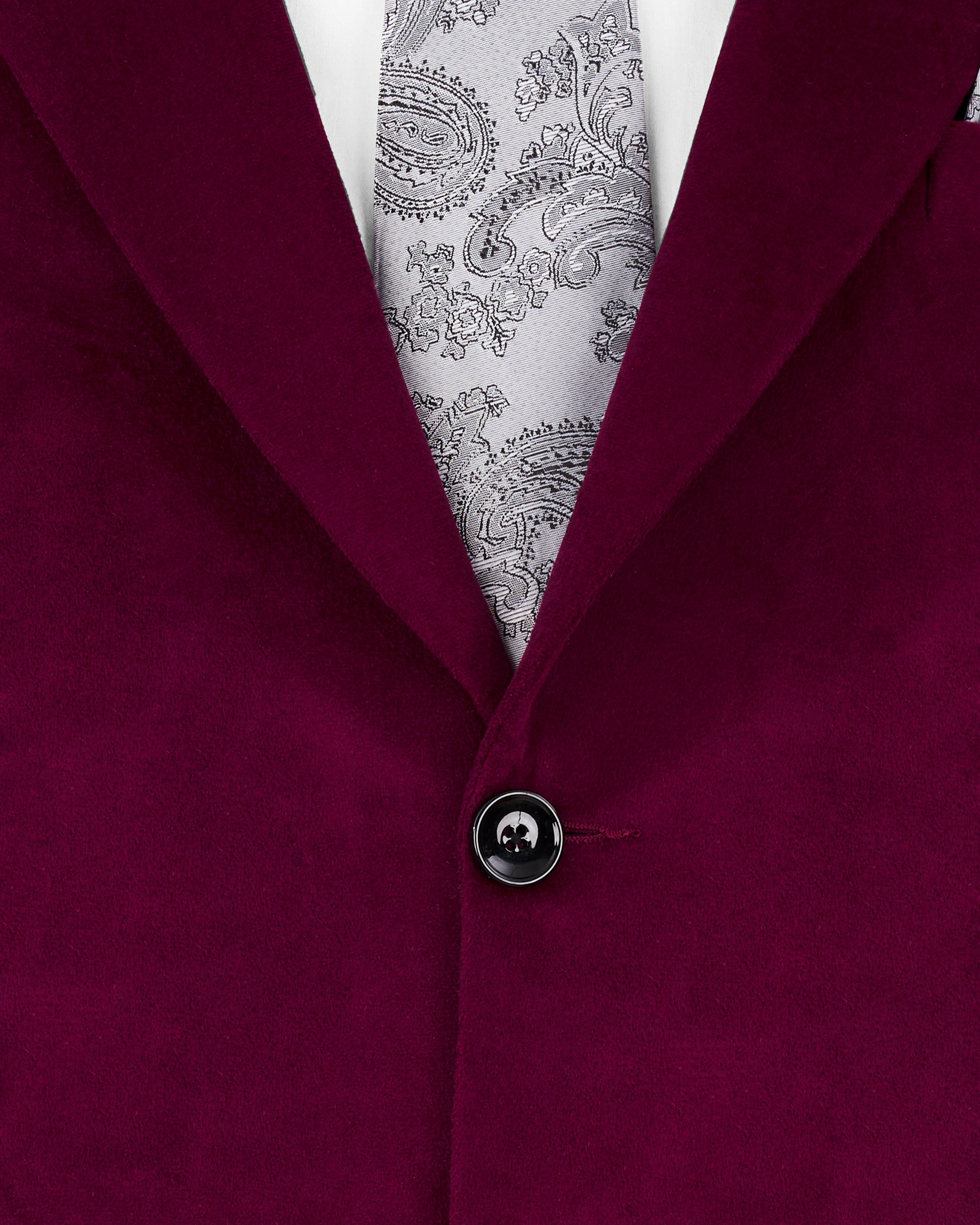 Barossa Maroon Single Breasted Velvet Designer BlazerBL2239-SB-36, BL2239-SB-38, BL2239-SB-40, BL2239-SB-42, BL2239-SB-44, BL2239-SB-46, BL2239-SB-48, BL2239-SB-50, BL2239-SB-52, BL2239-SB-54, BL2239-SB-56, BL2239-SB-58, BL2239-SB-60