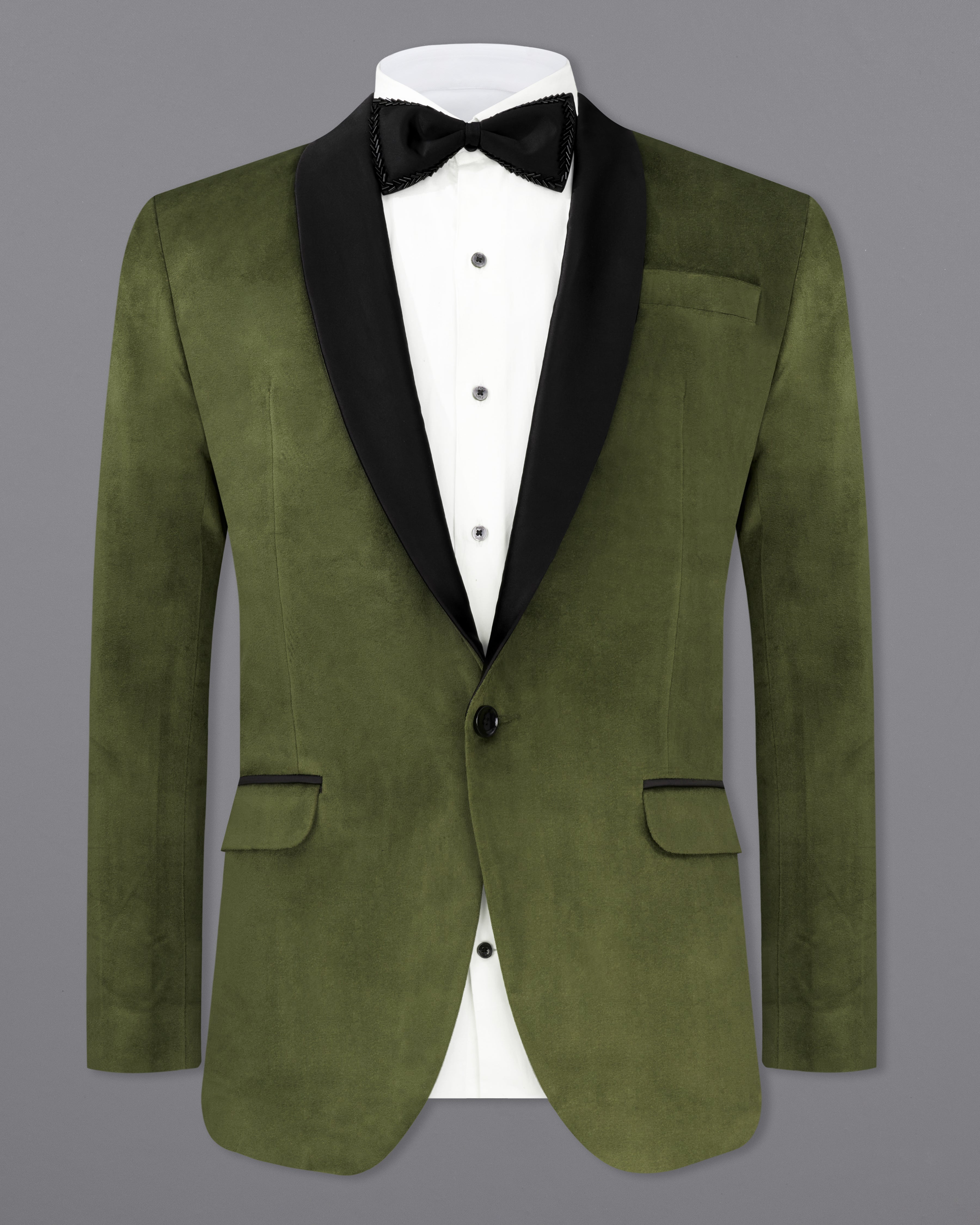 Waiouru Green Velvet Tuxedo Designer BlazerBL2241-BKL-36, BL2241-BKL-38, BL2241-BKL-40, BL2241-BKL-42, BL2241-BKL-44, BL2241-BKL-46, BL2241-BKL-48, BL2241-BKL-50, BL2241-BKL-52, BL2241-BKL-54, BL2241-BKL-56, BL2241-BKL-58, BL2241-BKL-60